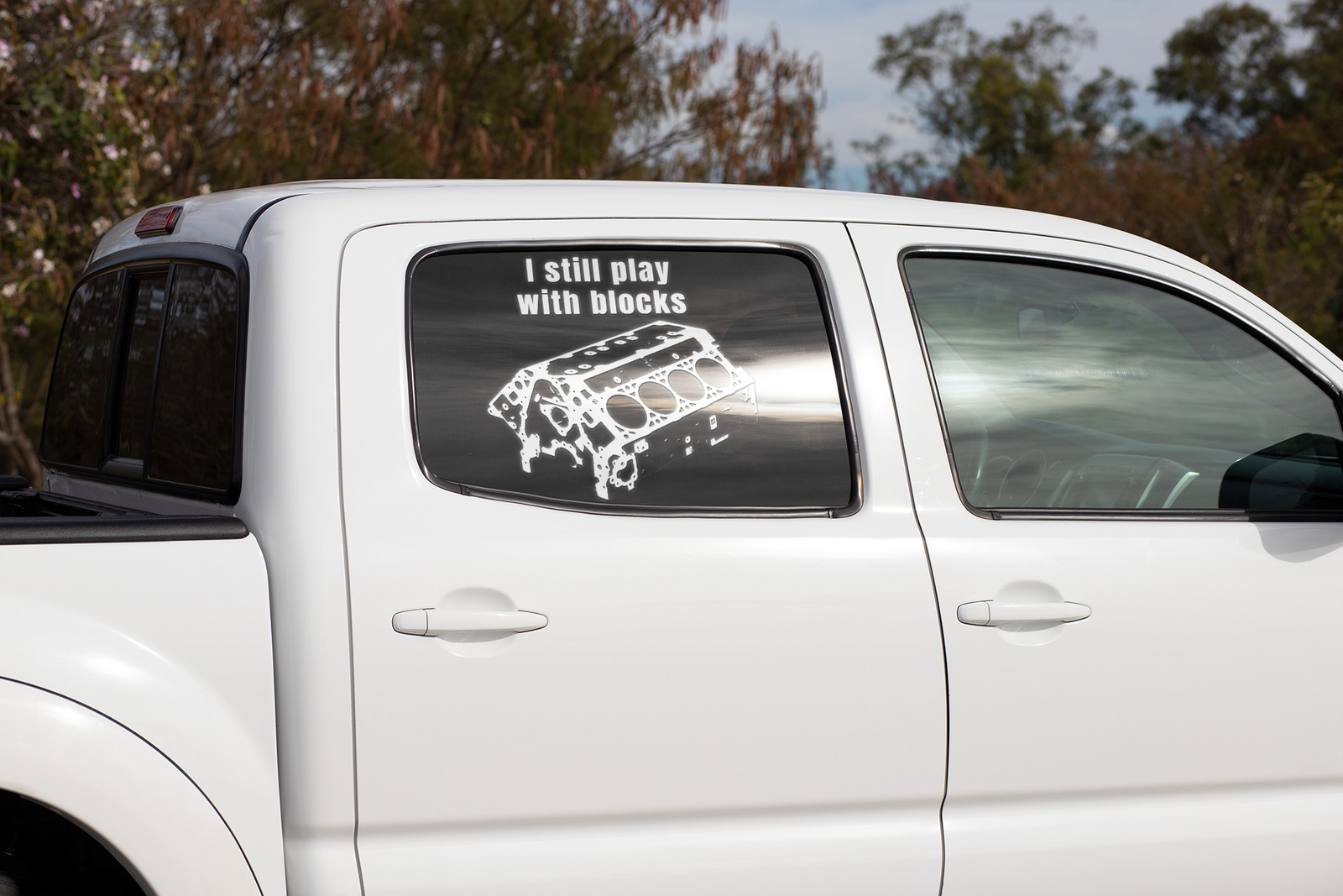I still play with blocks Vinyl Decal, mechanic gift, handyman gift,car guy