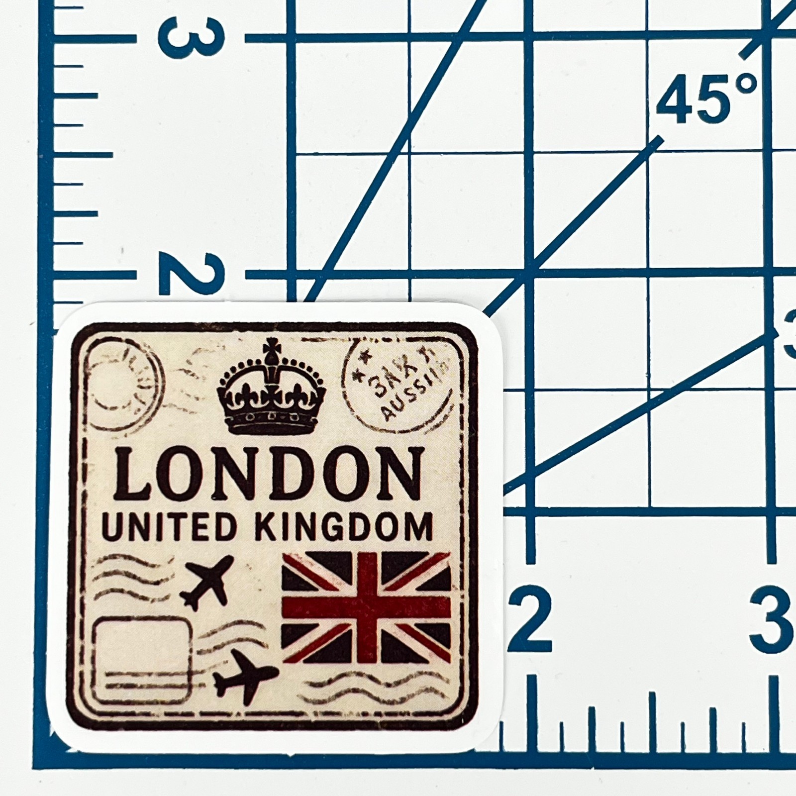 London United Kingdom Vinyl Sticker Union Jack Flag Travel Souvenir Laptop Gift