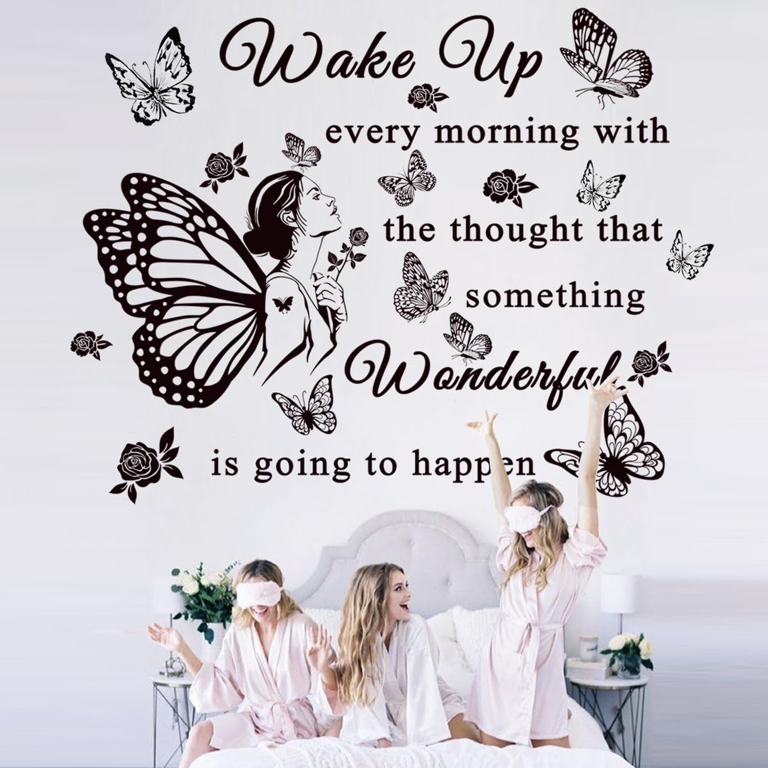 Inspirational Quote Wall Decals Wake up Every Morning with The Thought That S…