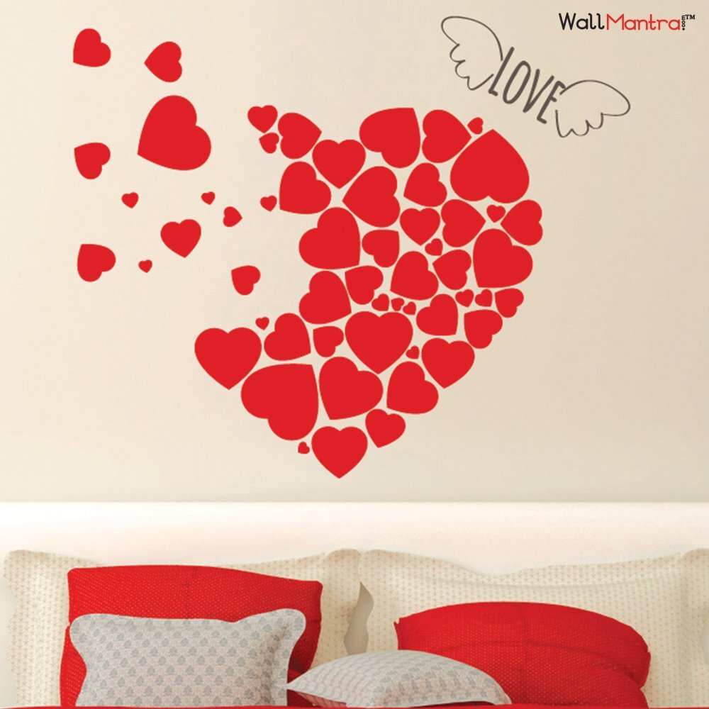 Family Love Heart Flower 3D DIY Wall Sticker Decor Mural Acrylic Home Decals US