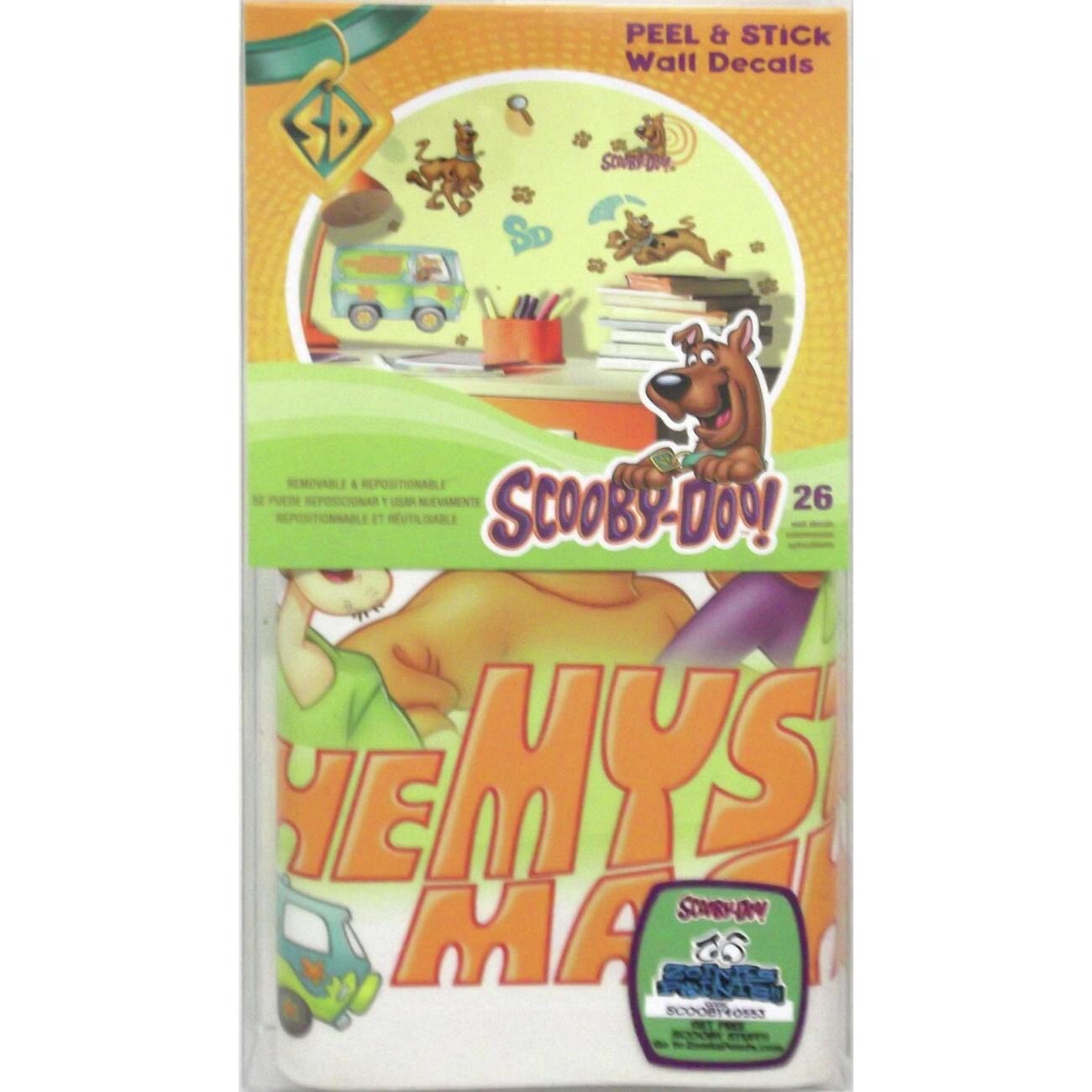Scooby Doo Peel and Stick Wall Decals Decorations Wall Jammer 26 Decals