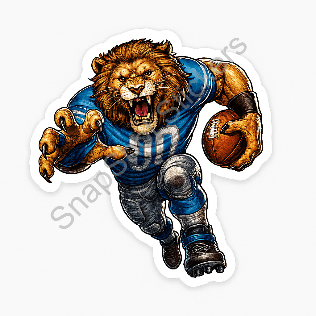 Weather Resistant Vinyl Sticker/Decal – Detroit Football 16
