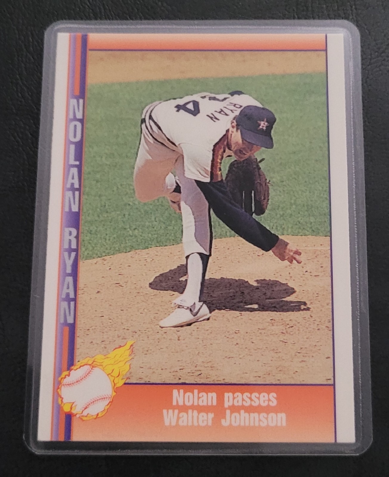 Nolan Ryan Baseball Card HOF Fridge/Locker/Cabinet Laminated Magnet Strike outs!