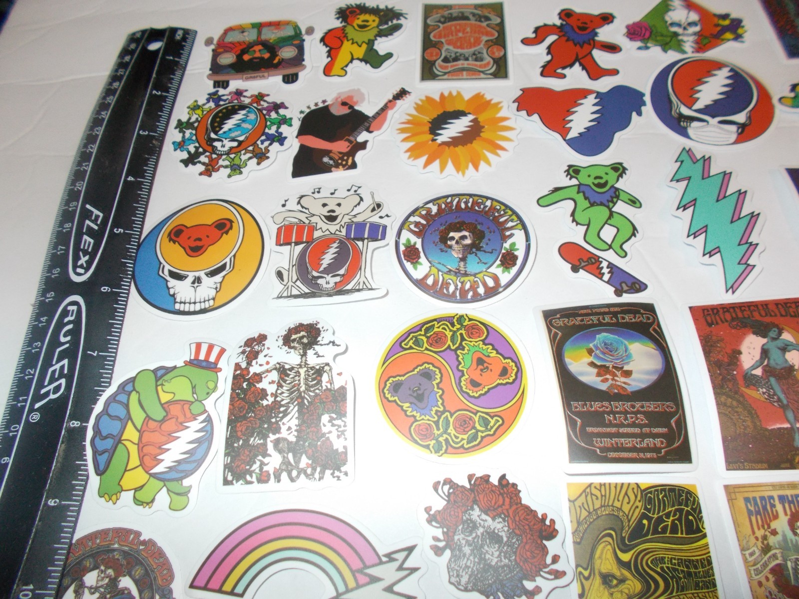 100 Different Grateful Dead Stickers, 60th Anniversary of the Grateful Dead 2025