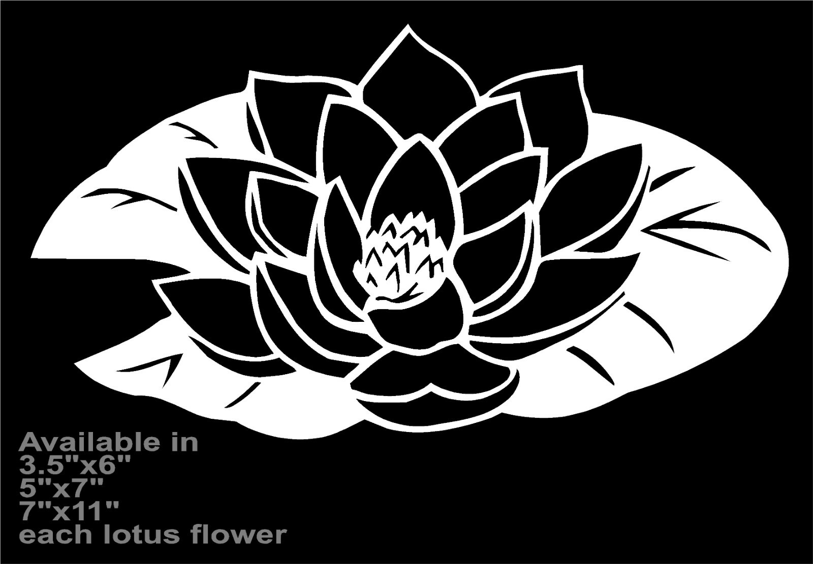 Lotus Decal Flower Of Life vinyl car window sticker x 2