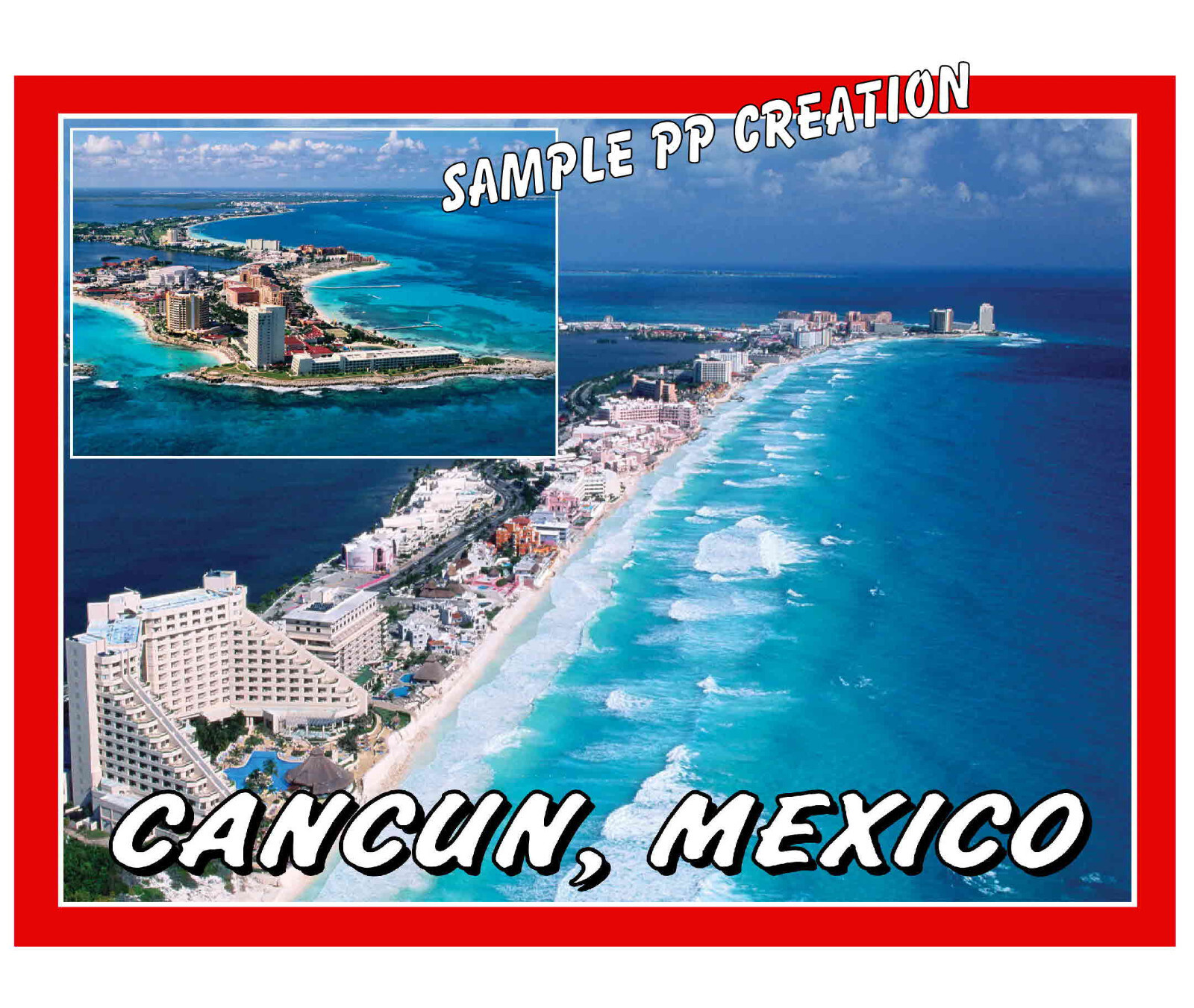 CANCUN, MEXICO photo fridge MAGNET 4 X 3 inches TRAVEL