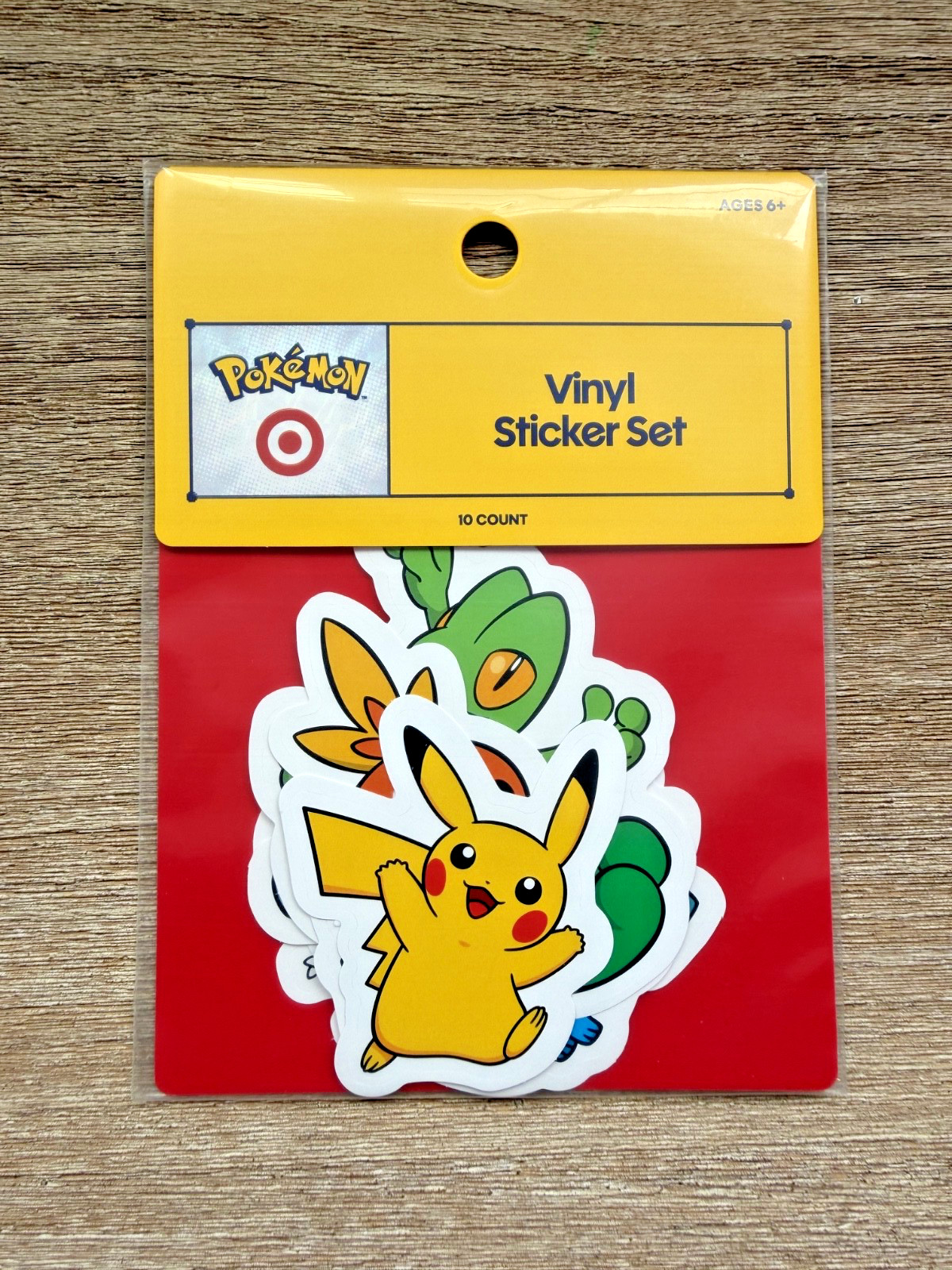 Pokemon x Target Vinyl 10 Sticker Set, NEW