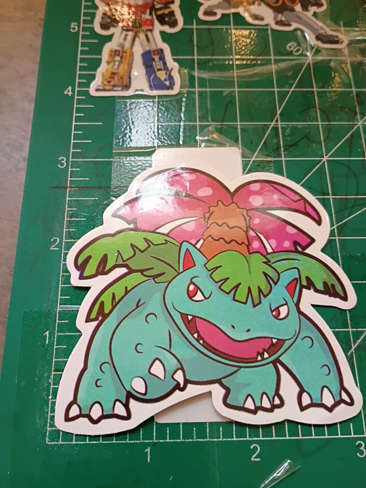 POKEMON STICKER X VENASAUR 3X3 INCHES STICKER X VYNIL DIE CUT STICKER HIGH GLOSS