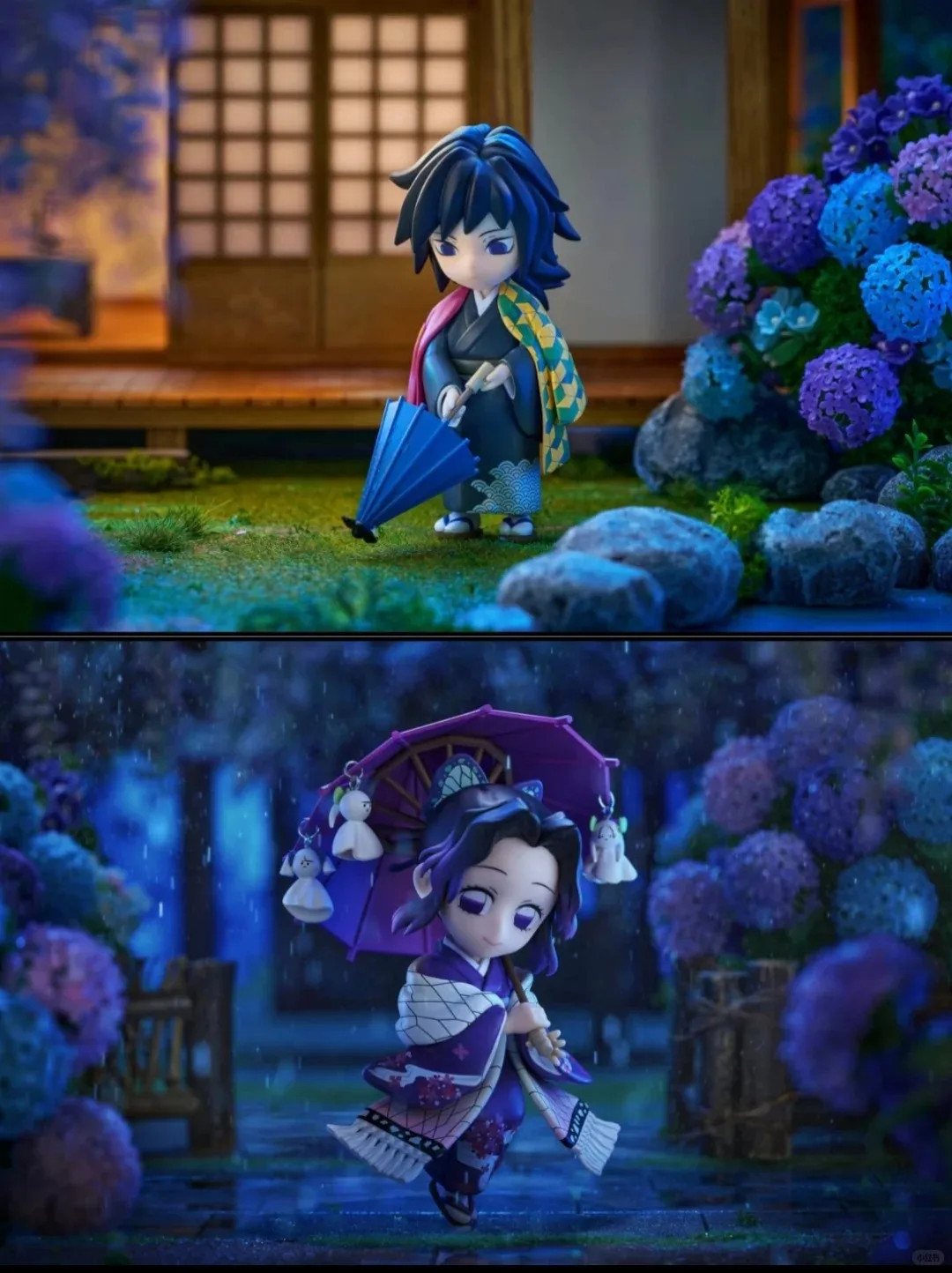 New Anime Figure Demon Slayer Figures Kimetsu No Yaiba Doll Plum Rain Series Bli