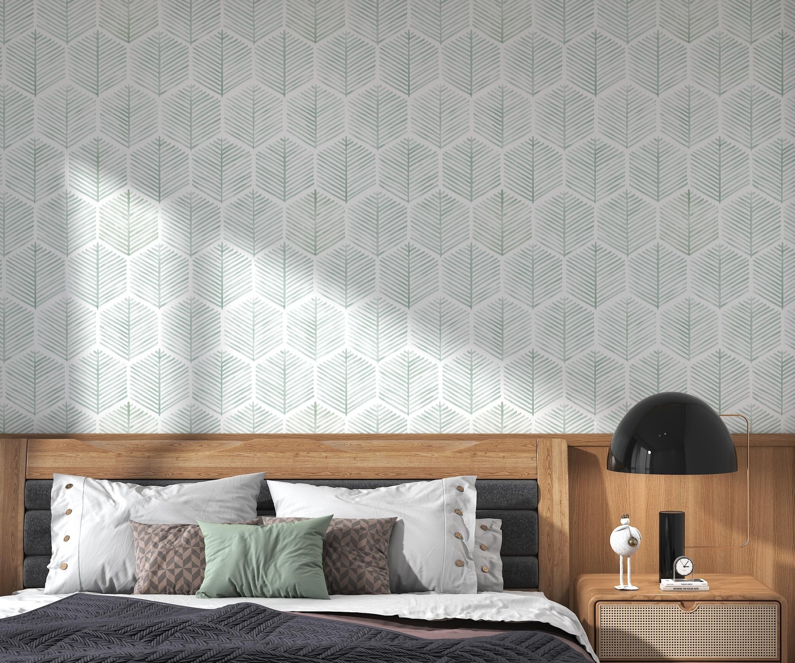 Modern Peel and Stick Wallpaper 17.3"×78.8" Geometric Wallpaper Boho Cont