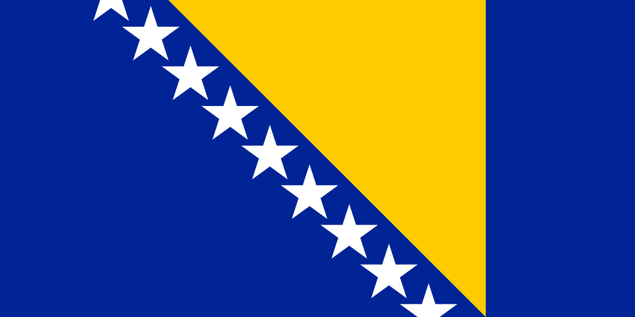 Bosnia and Herzegovina Country Flag Vinyl Decal Sticker Car Truck Bumper Mug