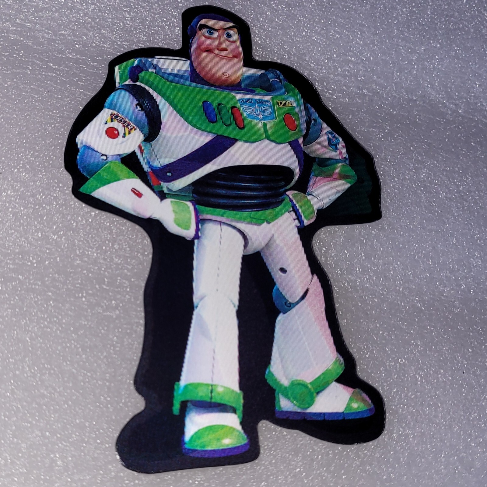 Buzz Lightyear Holographic Lenticular Decal – Waterproof Peeker Sticker