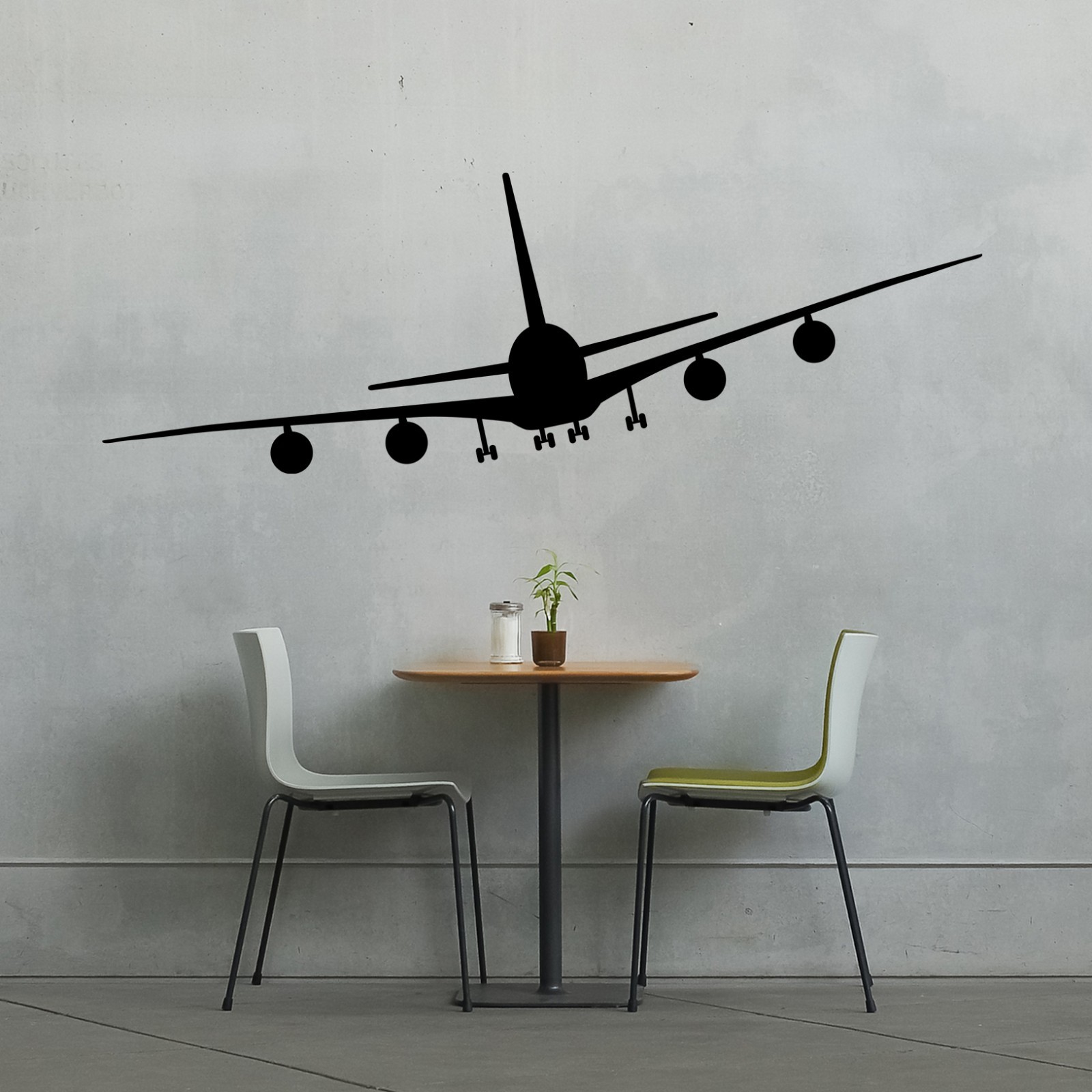 Airplane – Wall Vinyl Decal Sticker Family Kids Room Travel Flight Pilot Fun