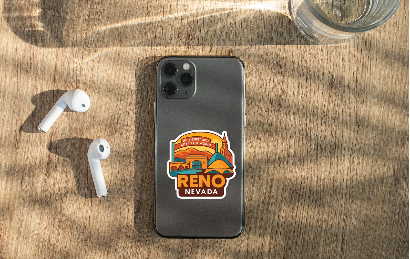 Reno Nevada Sticker Decal Vinyl Die-Cut City Skyline Landmark Design
