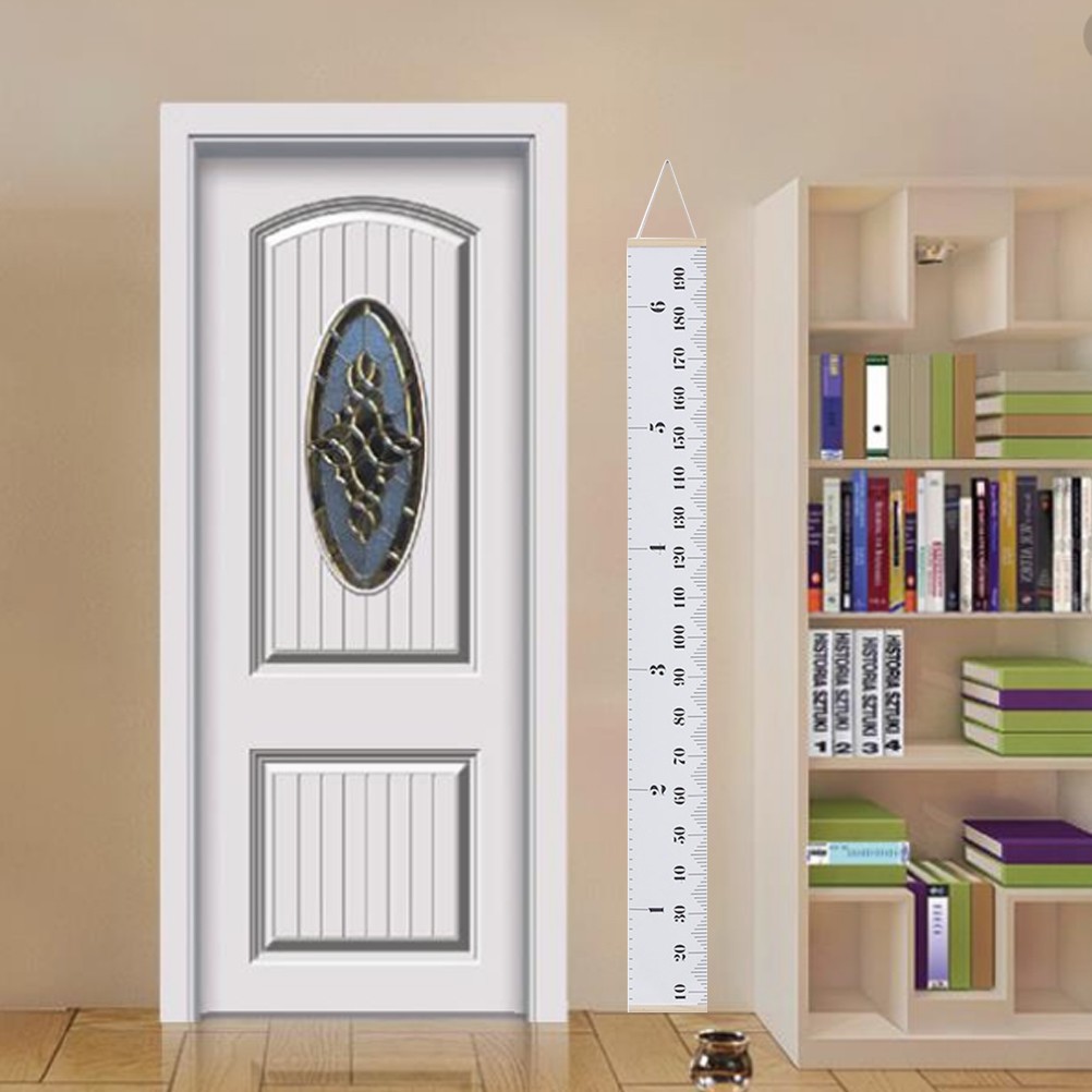Wood Frame Height Measuring Ruler Hanging Chart For Children Room Wall Decor