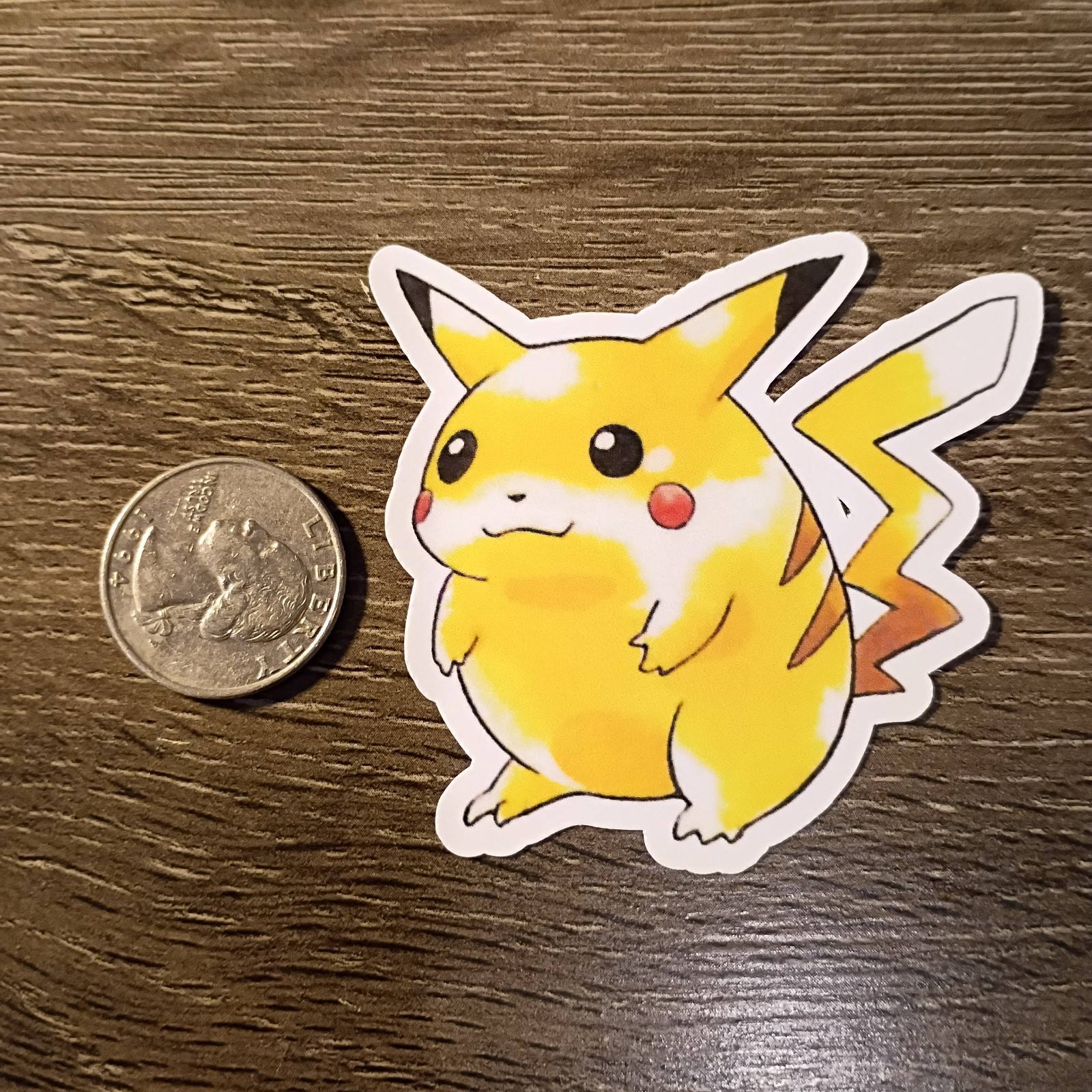 Pikachu Stickers – Lot of 6 – Vinyl, Waterproof, Die-cut – Original Artwork