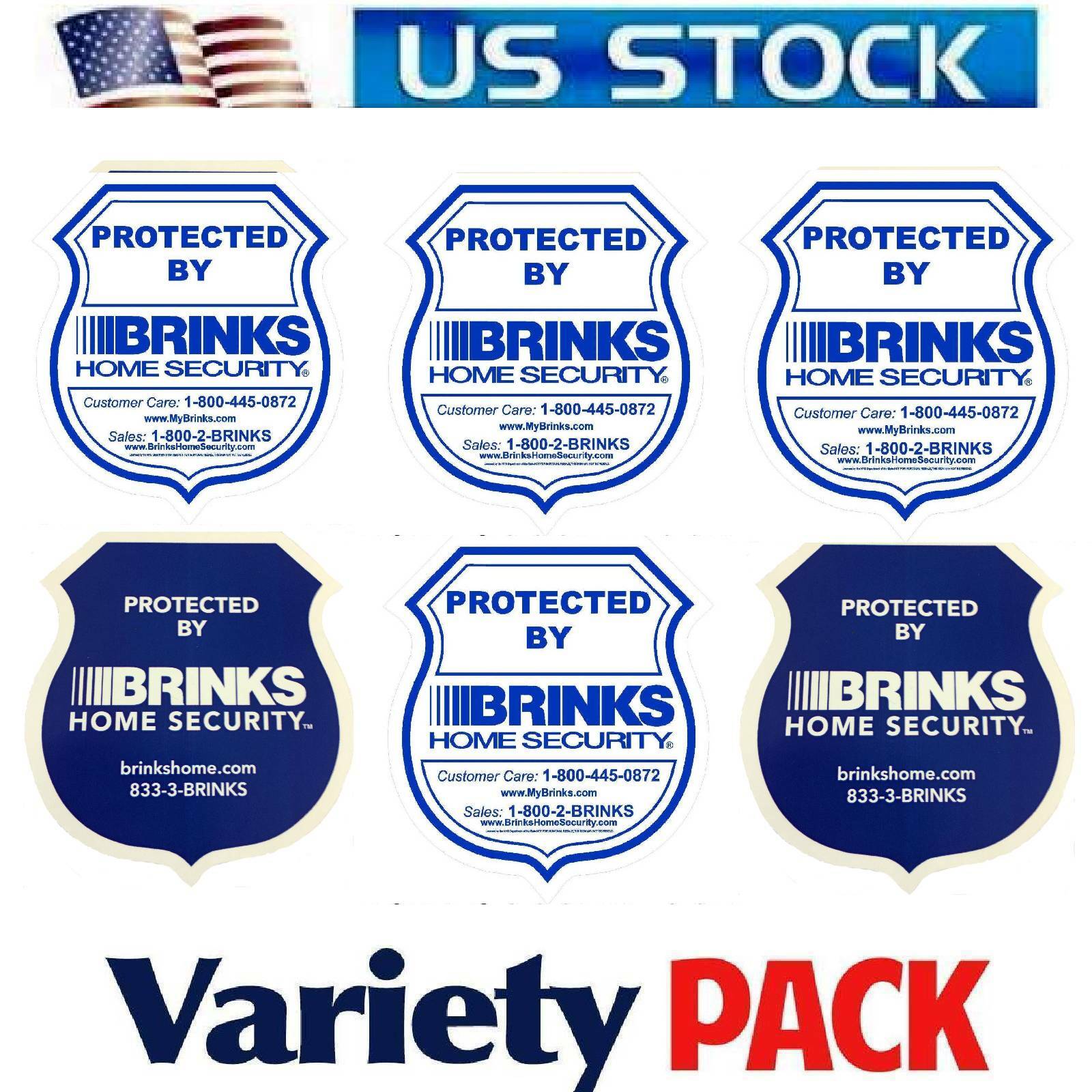 Home Security Stickers Window signs For Brinks Alarm System Outdoor Water proof
