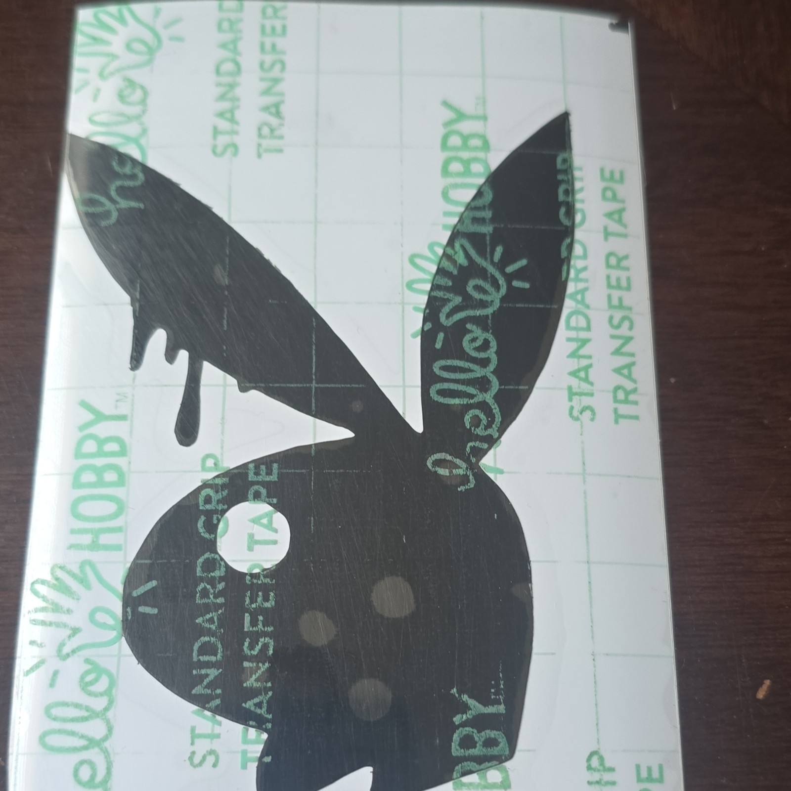 Hobby Lobby Black Vinyl Bunny Decal Sticker Solid/Plain for Wall Adults