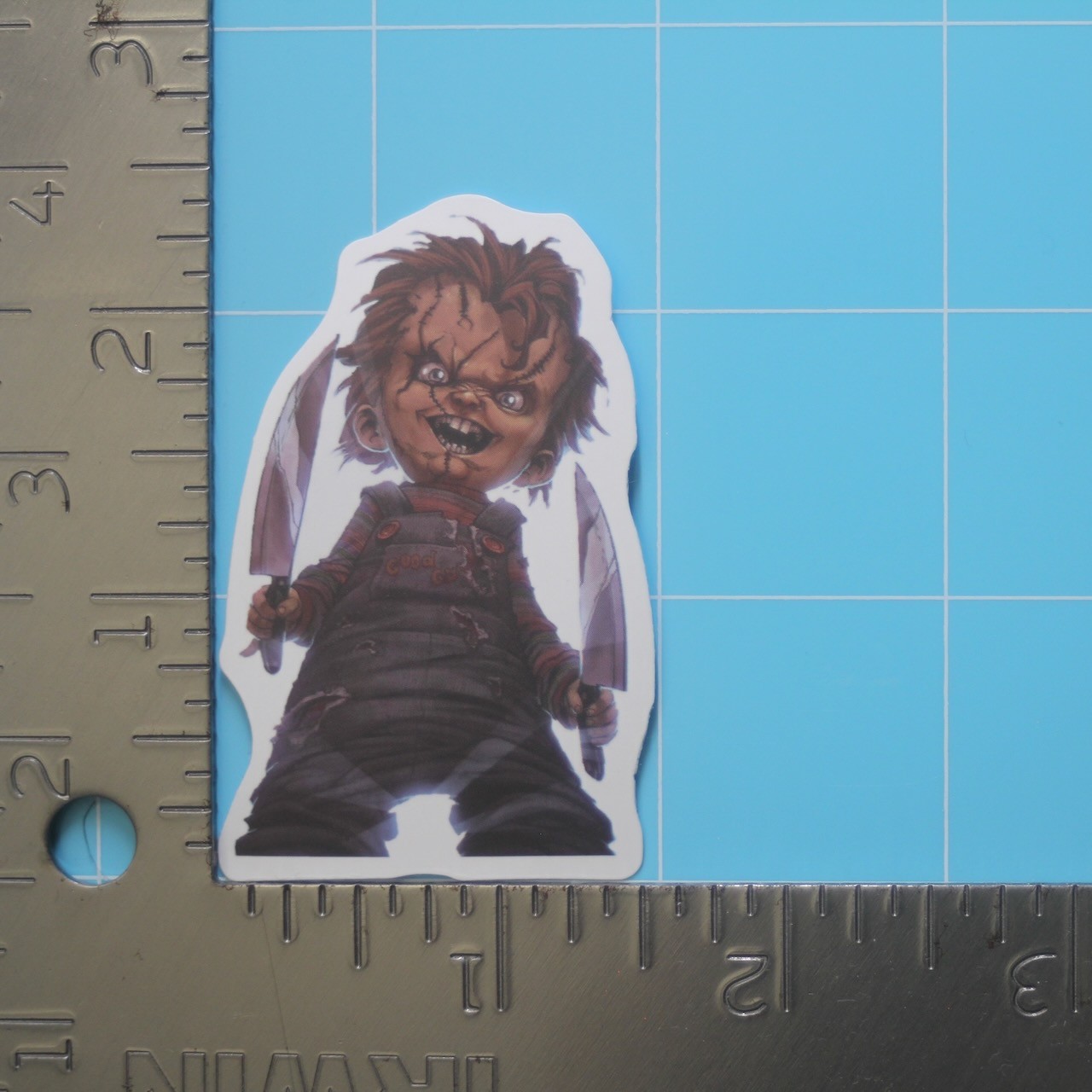 Child's Play Sticker (CHUCKY) Horror Movie, Matte PVC Decal