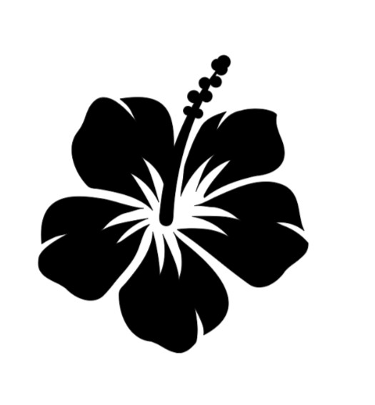 Hibicus Flower Vinyl Decal Sticker Car Truck Window Laptop Tropical