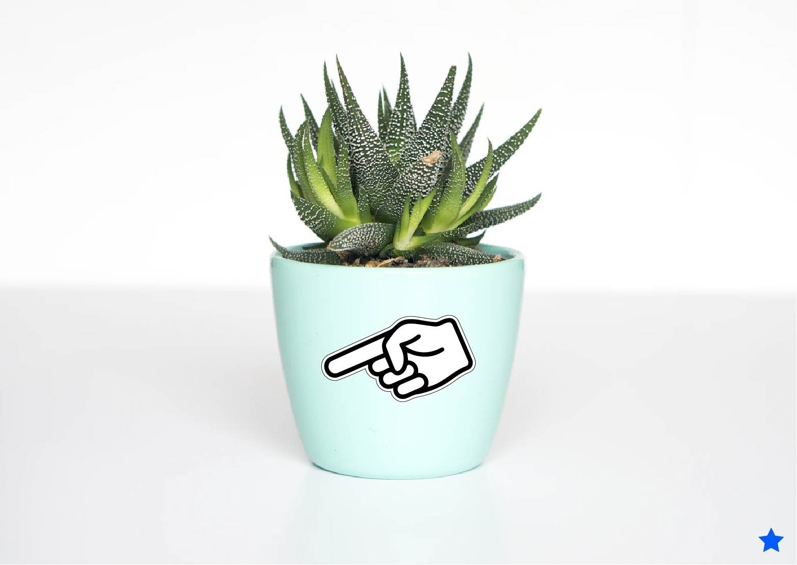 Pointing Hand Decal Sticker Left Right or Both Pointer Finger Marker Here Point