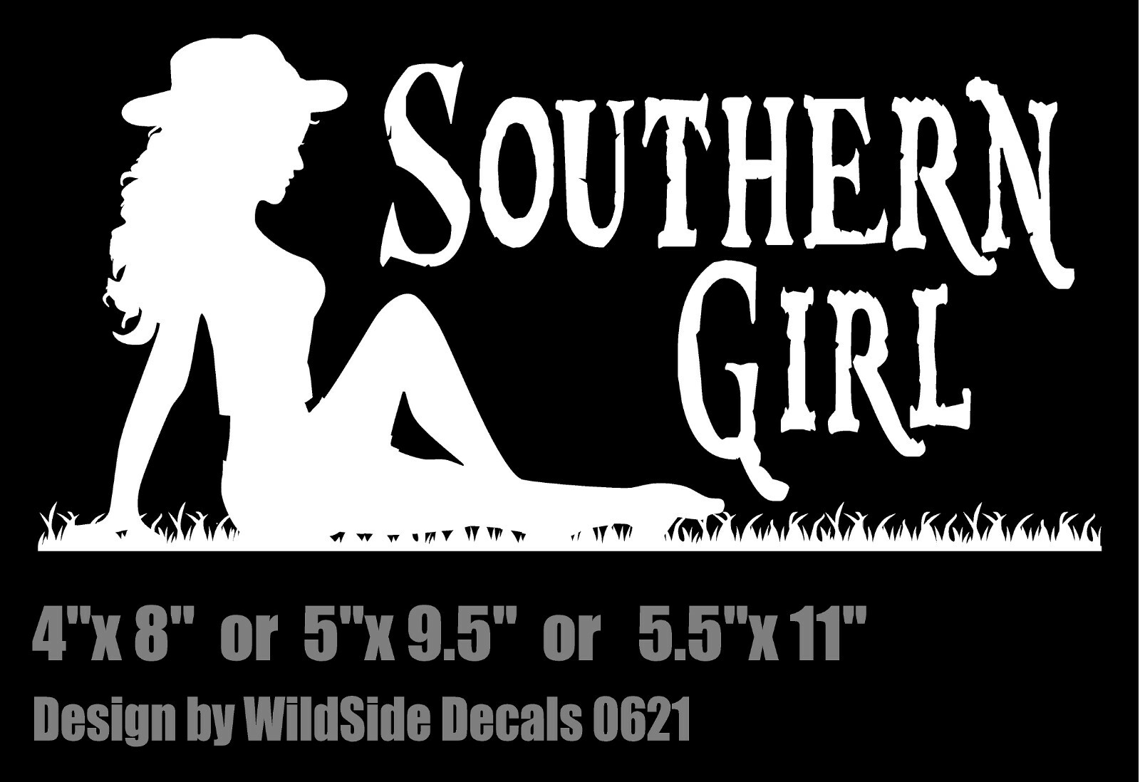 Southern Girl Decal Mud flap vinyl car truck window country sticker