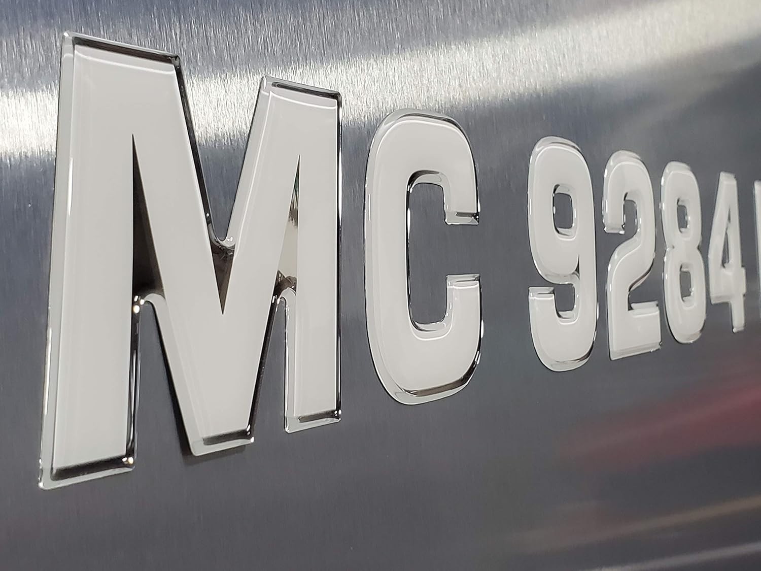 Boat Registration Numbers Raised 3D Marine Waterproof UV Stickers 3 Inch White