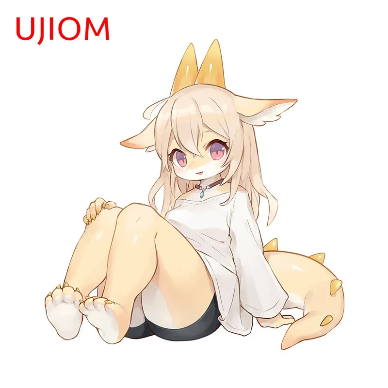 UJIOM Cool Furry Girl Cute Wall Sticker Personality Baby Nursery Room Wallpapers