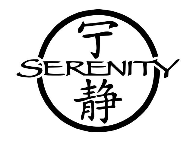 SERENITY Title Firefly Vinyl Decal Car Window Wall Sticker CHOOSE SIZE COLOR