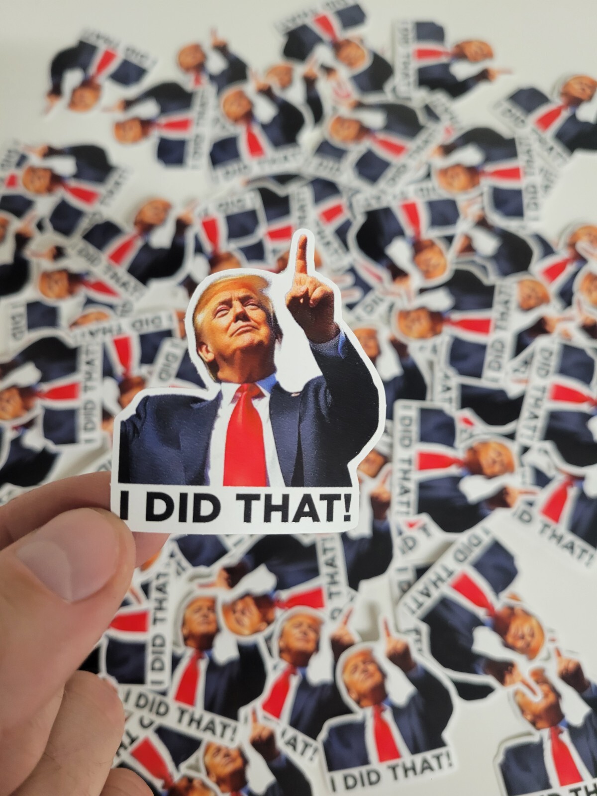I Did That Donald Trump Meme Outdoor Waterproof Decal Pack of 100 stickers