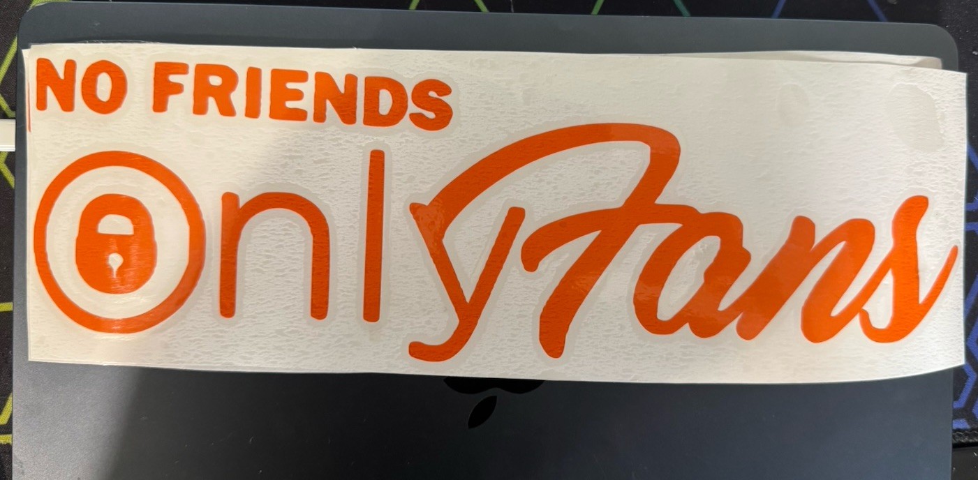 Only fans multi color Decal – Vinyl for Car, window , SIZE (5.69×3.90 inches)
