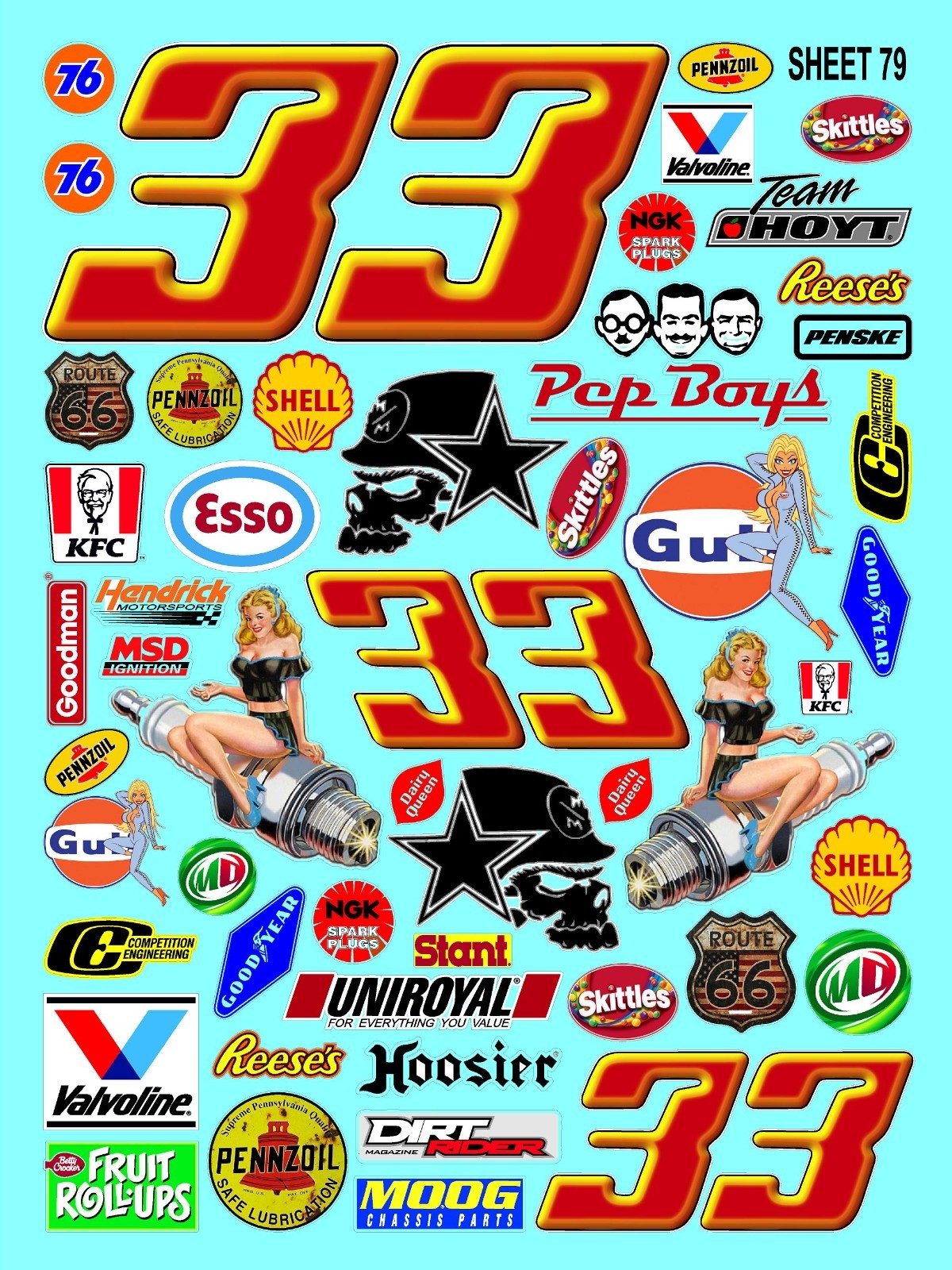 White Vinyl Sticker Sheet 79 F1slotcarz-R/c Model Decal fits 1/24-1/16 Scale CUT