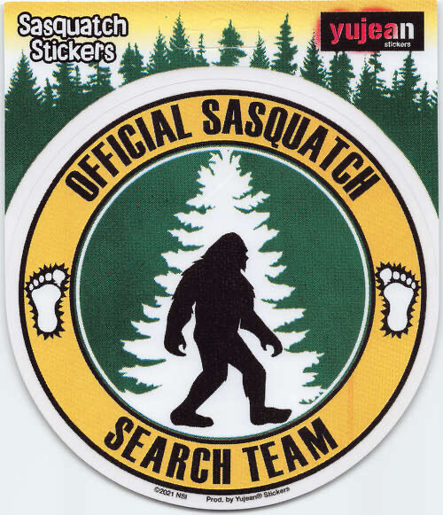 Official Sasquatch Search Team Die-Cut Decal Sticker New Squatcher Bigfoot Yeti