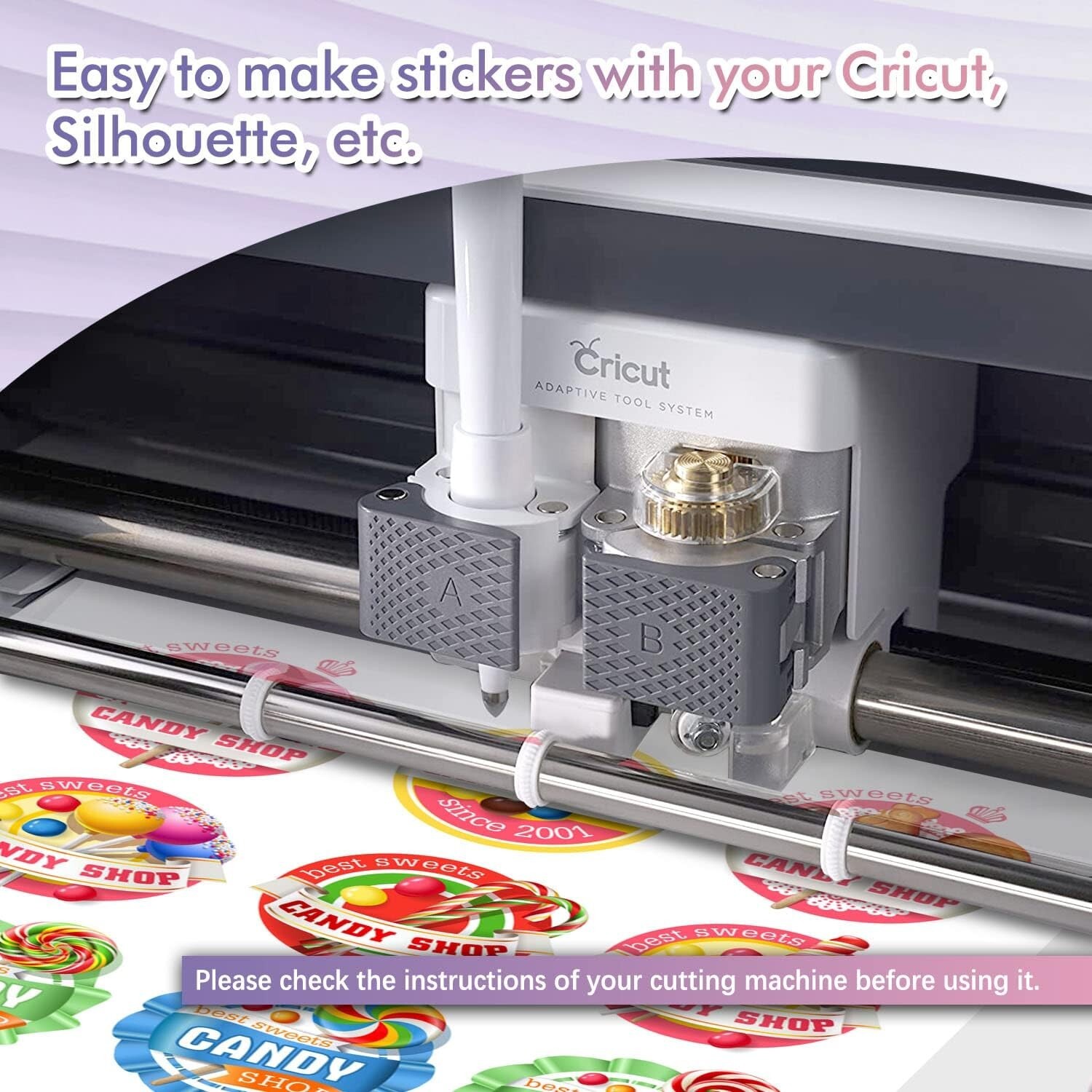 Koala Printable Vinyl Sticker Paper Roll for Inkjet Printer 13"X32.8 FT Glossy