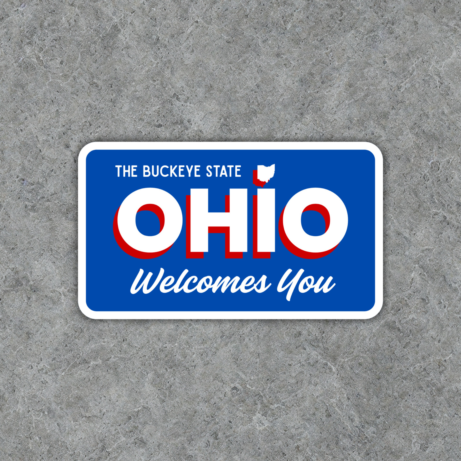 Welcome to Ohio Sticker The Buckeye State Vinyl Waterproof Decal