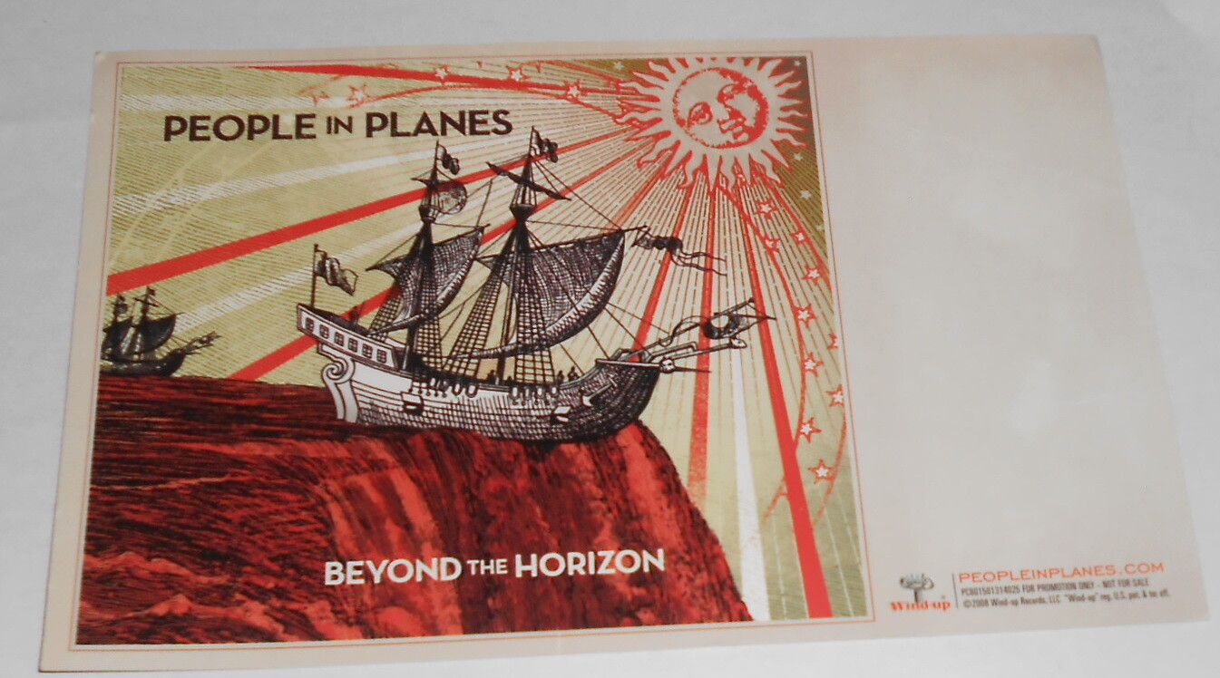 People in Planes Beyond the Horizon Card Handbill Original Promo 8.5×5.5