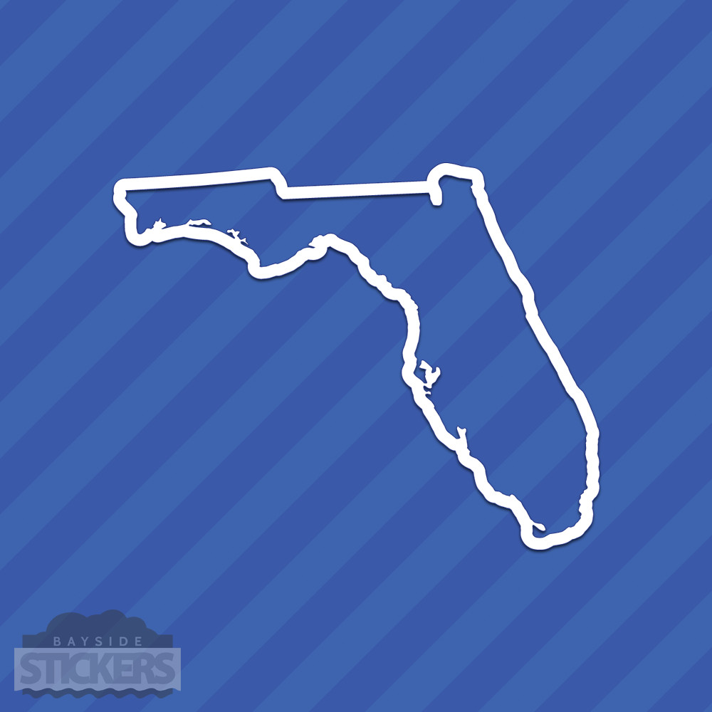 Florida FL State Outline Vinyl Decal Sticker
