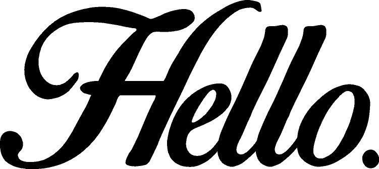 Hello Door Decal Sticker Script Farmhouse Welcome Porch Entryway Window Vinyl