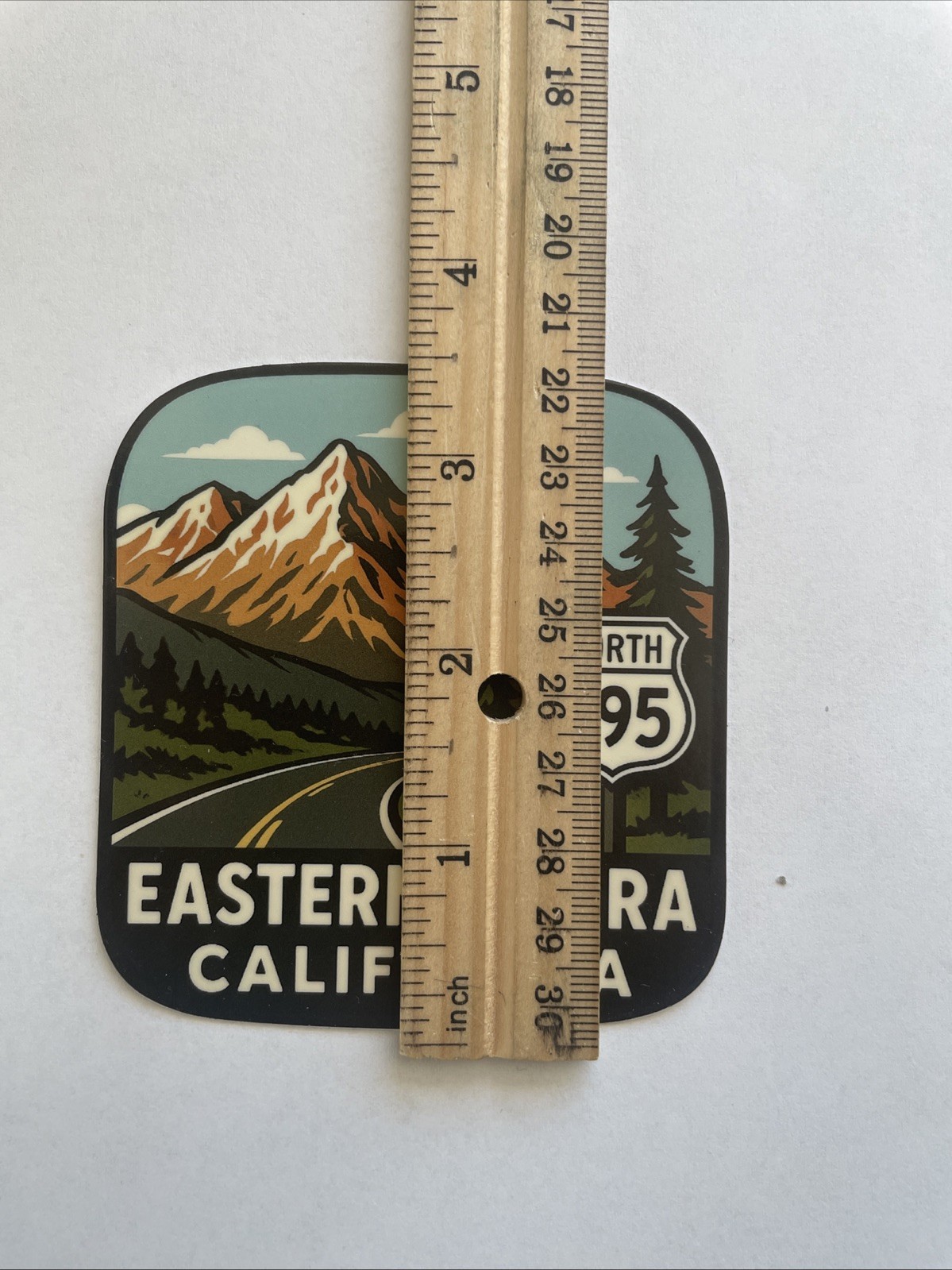Highway 395 Eastern Sierra Nevada Mountains California Sticker