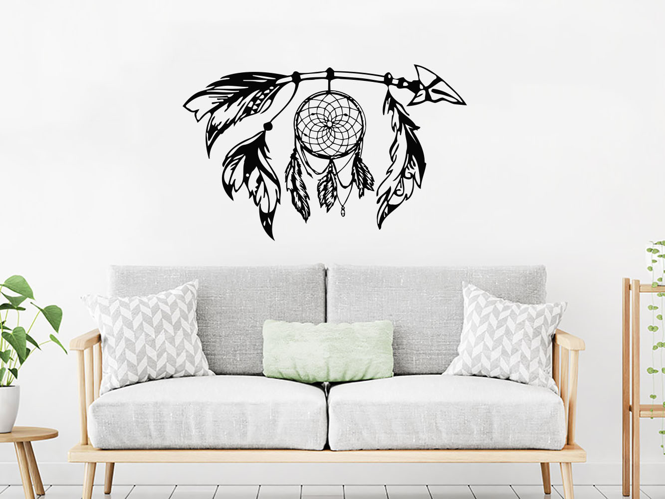 Arrow Decal Dream Catcher Wall Decal Vinyl Sticker Boho Bedding Decor NS976
