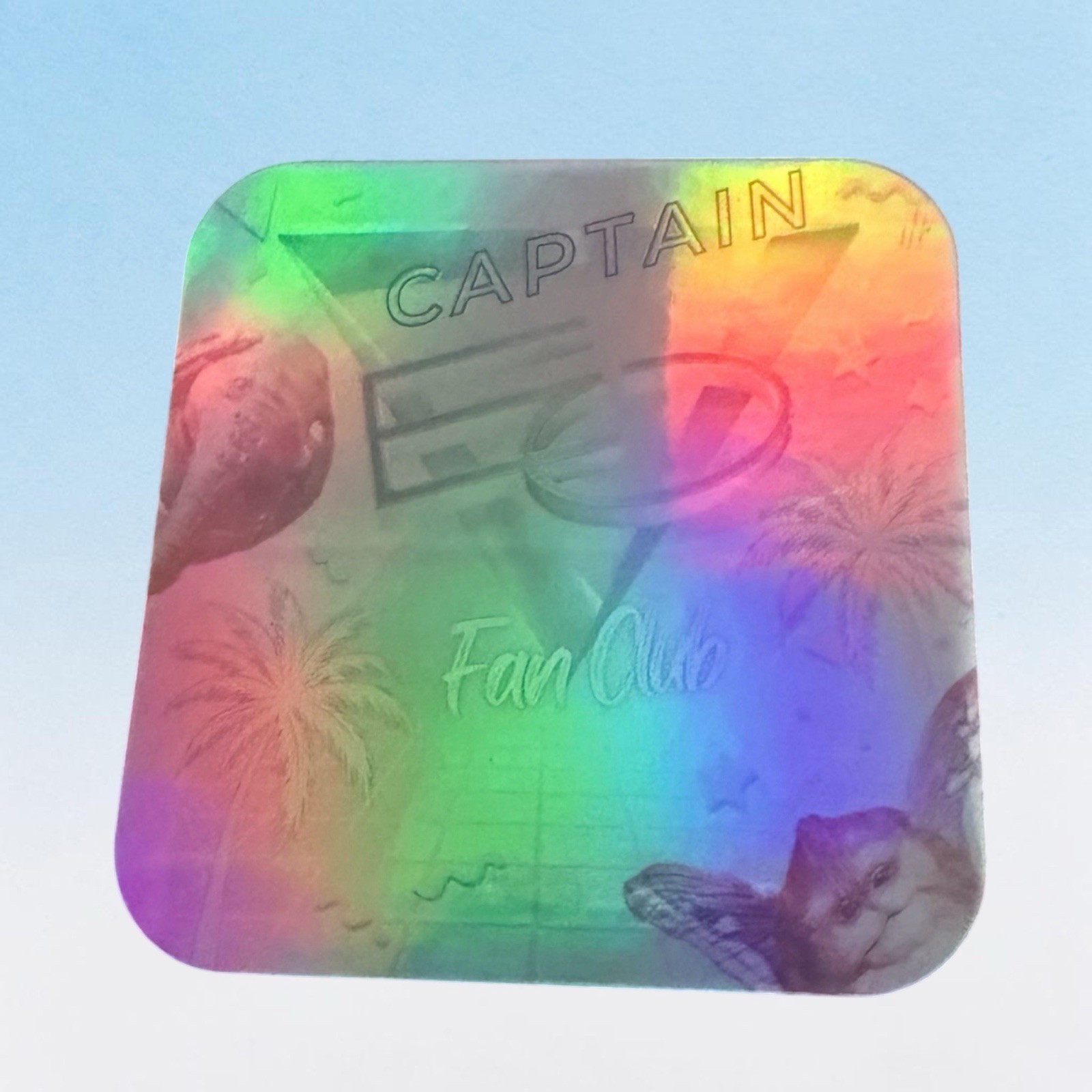 Captain EO Fan Sticker 3 Inch Soft Square Made In Charleston, SC FAST SHIP