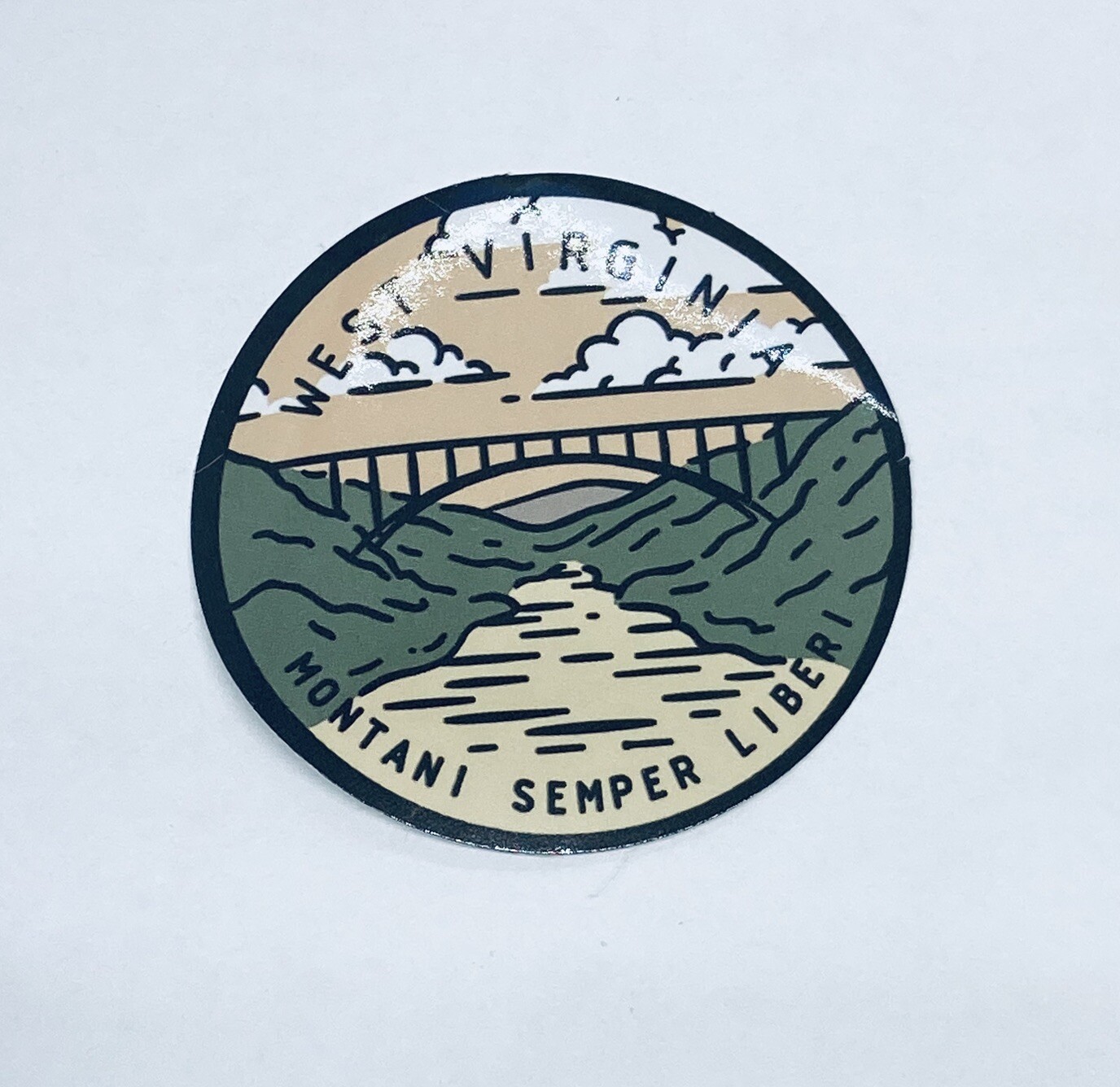 West Virginia State Sticker Montani Semper Liberi Art Decal Vinyl Souvenir Tc6