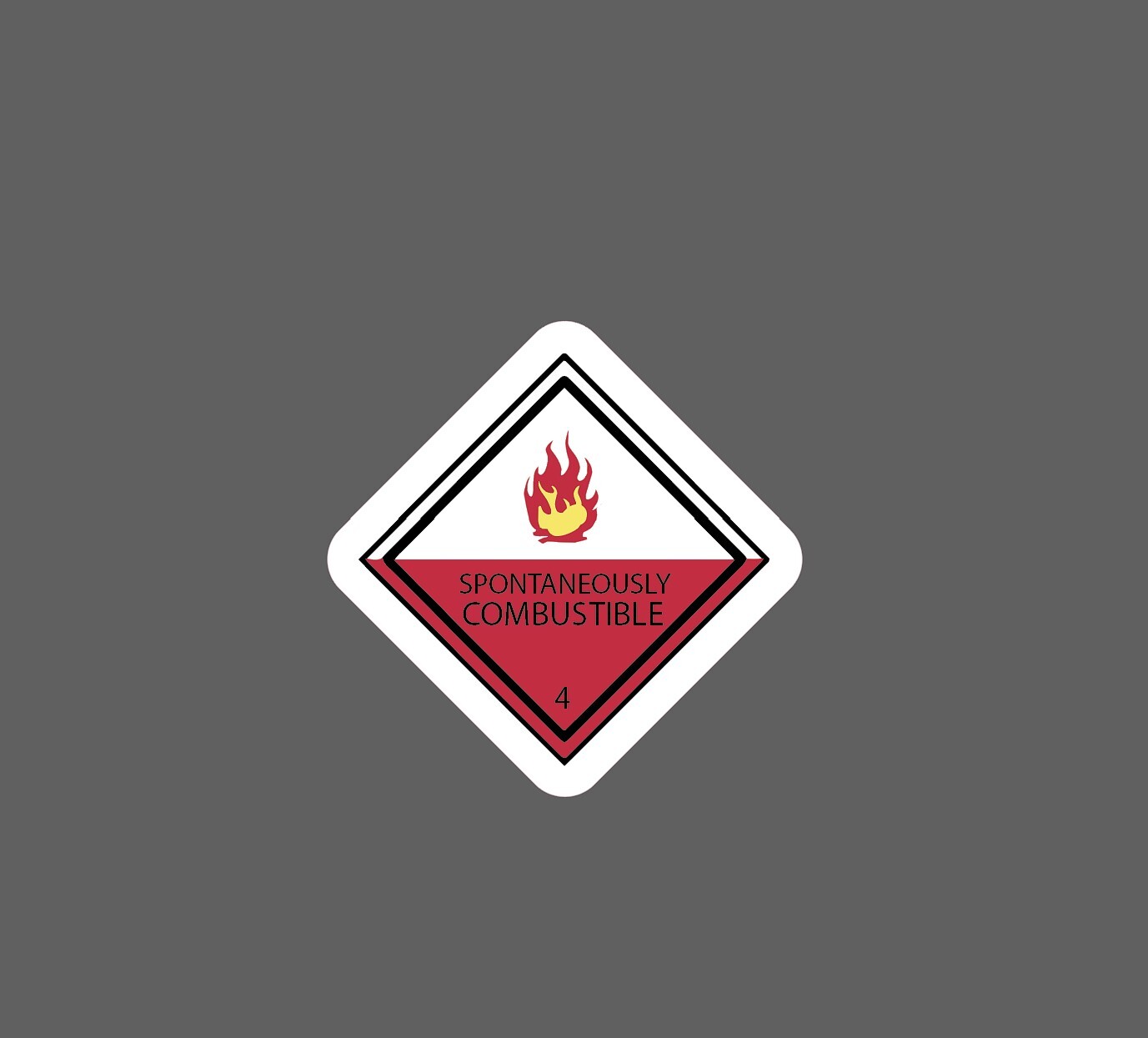 Spontaneously Combustible Sticker Warning – Buy Any 4 For $1.75 Each Storewide!