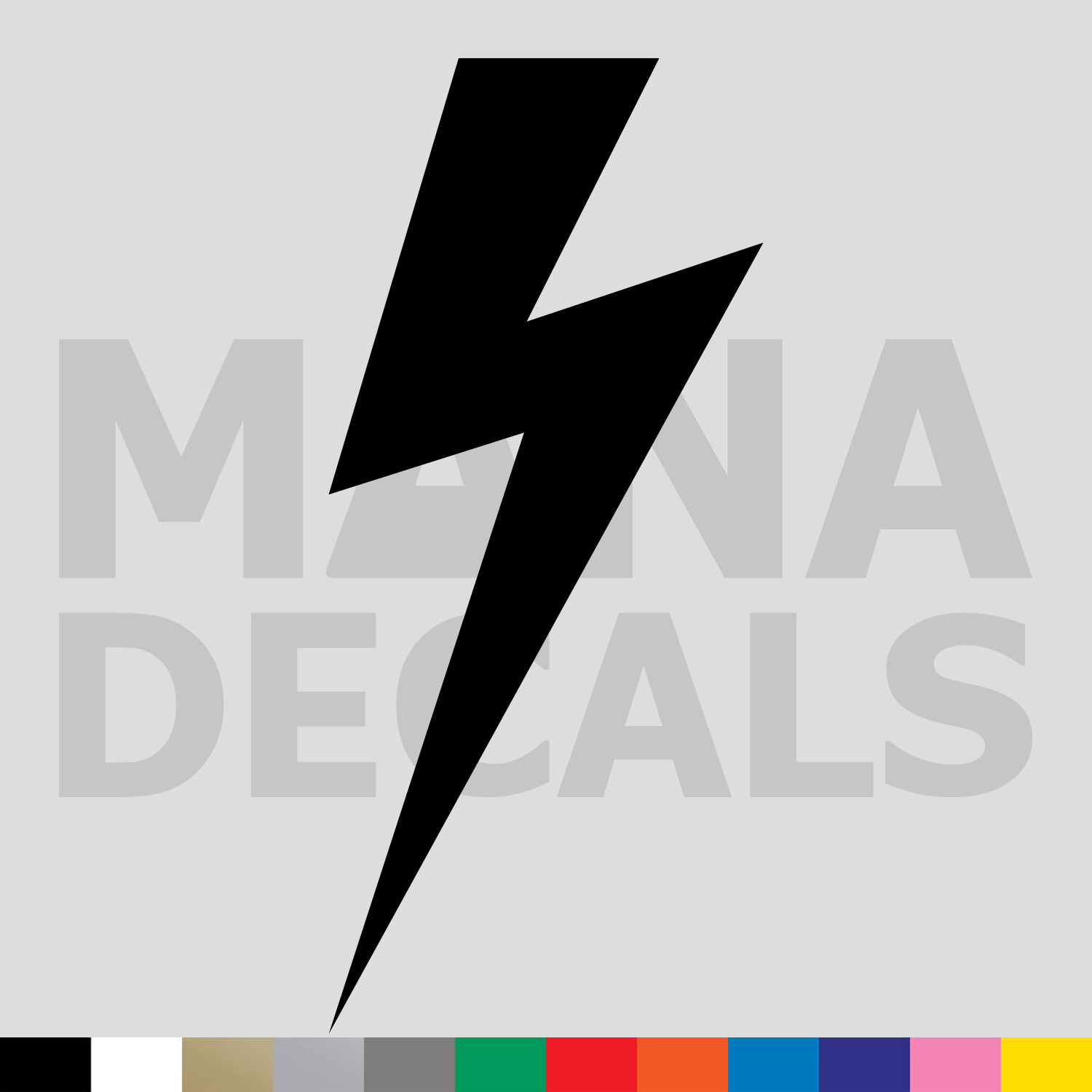 Lightning Bolt Vinyl Die Cut Decal Sticker – Shock Electric Power Charge