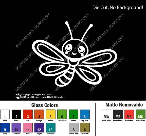 Baby Dragonfly Dragon Fly Sticker Decal Die Cut Cute Bug Insect Kids Wildlife