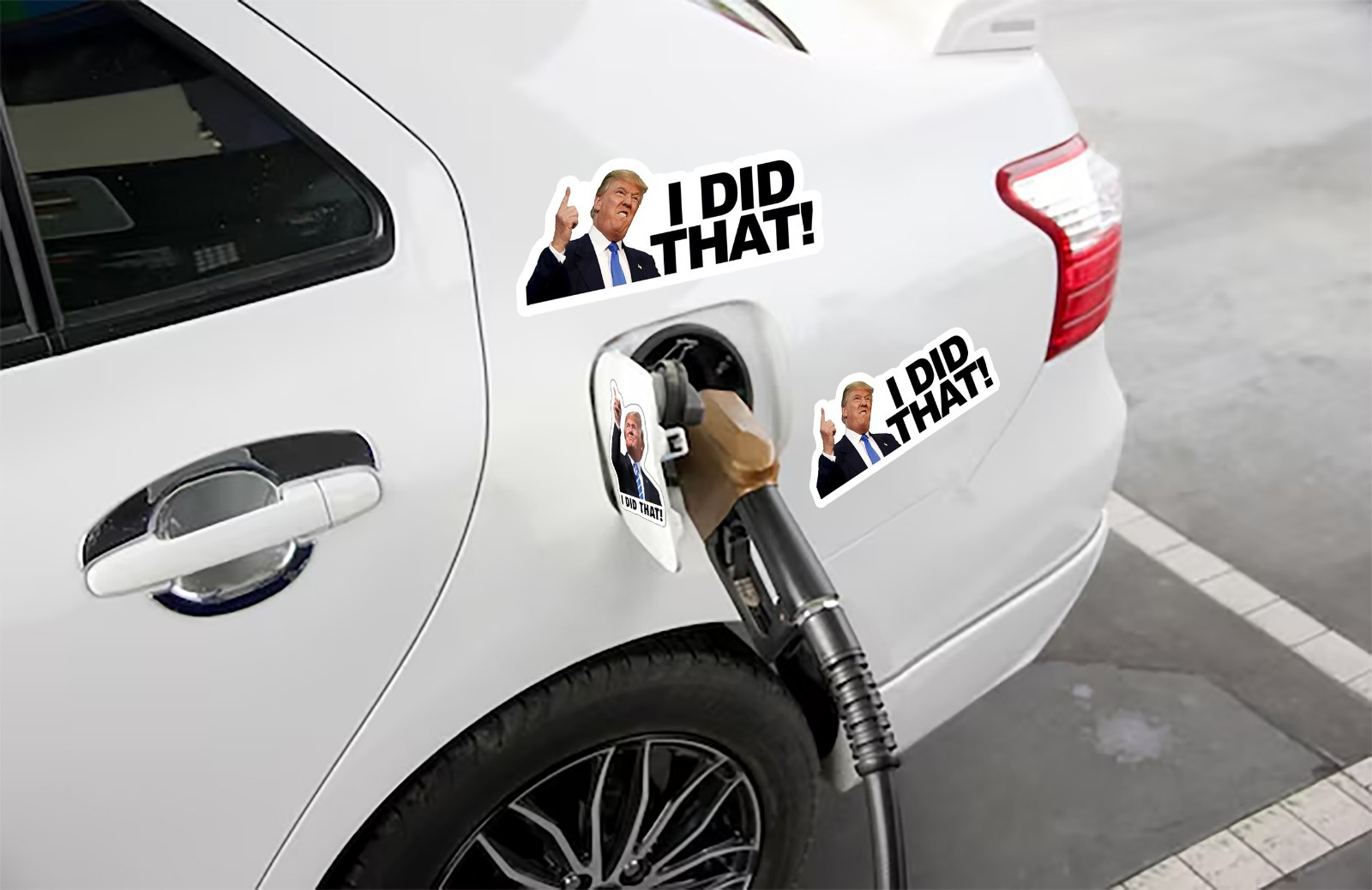 I DID THAT Donald Trump Sticker Decal Car Gas Pump Station 2" Trump Sticker 20PK