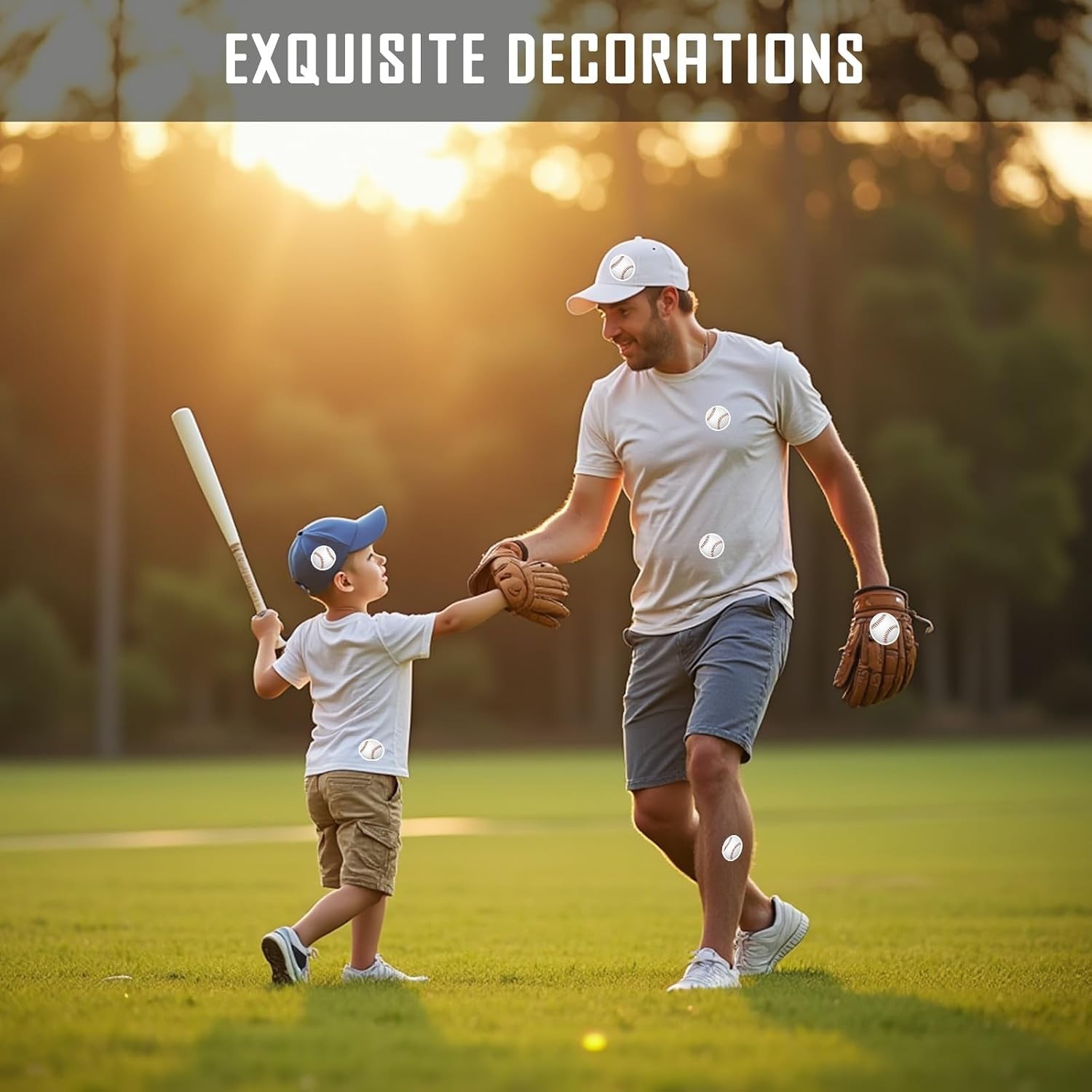 512Pcs Baseball Stickers Kids Self-Adhesive Water-Repellent Sports Helmet