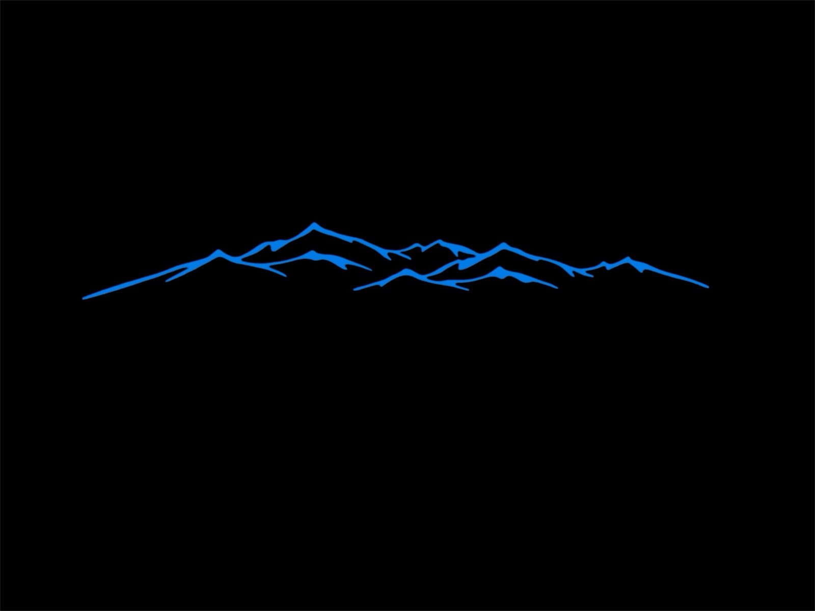 Mountain range scene large Vinyl Decal for Car Truck trailer Windows