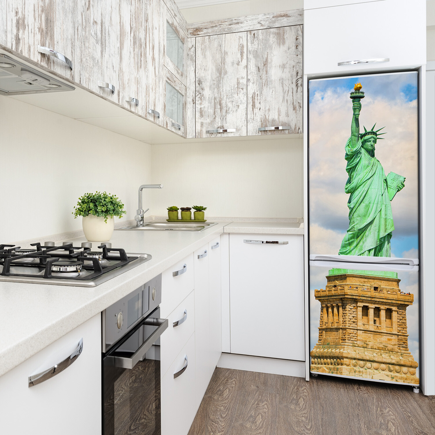 Magnet Sticker Refrigerator removable Landscape Statue of Liberty