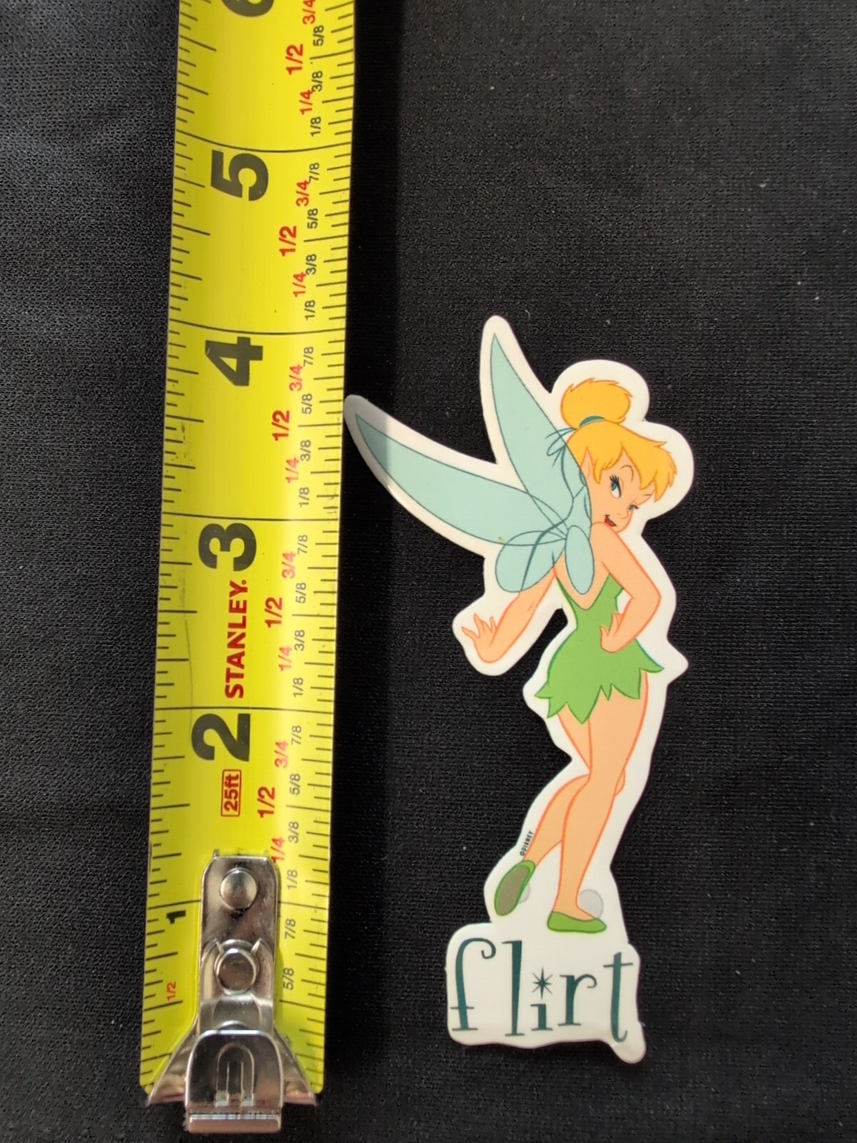 Disney Tinkerbell Flirt Bumper Sticker Vinyl Decal 4"x2"